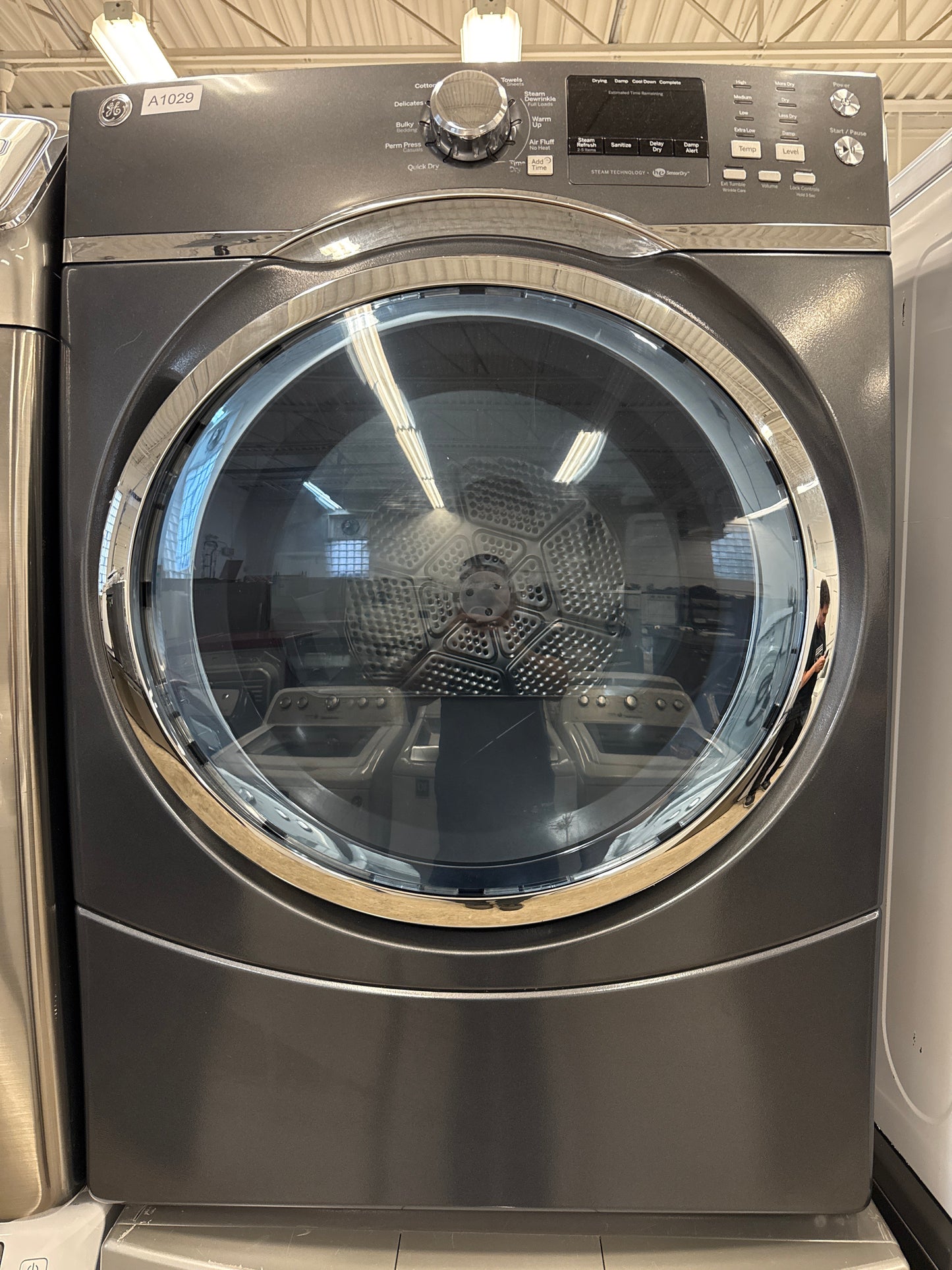 GE 27” Front Load Dryer-GFMS175EH1DG