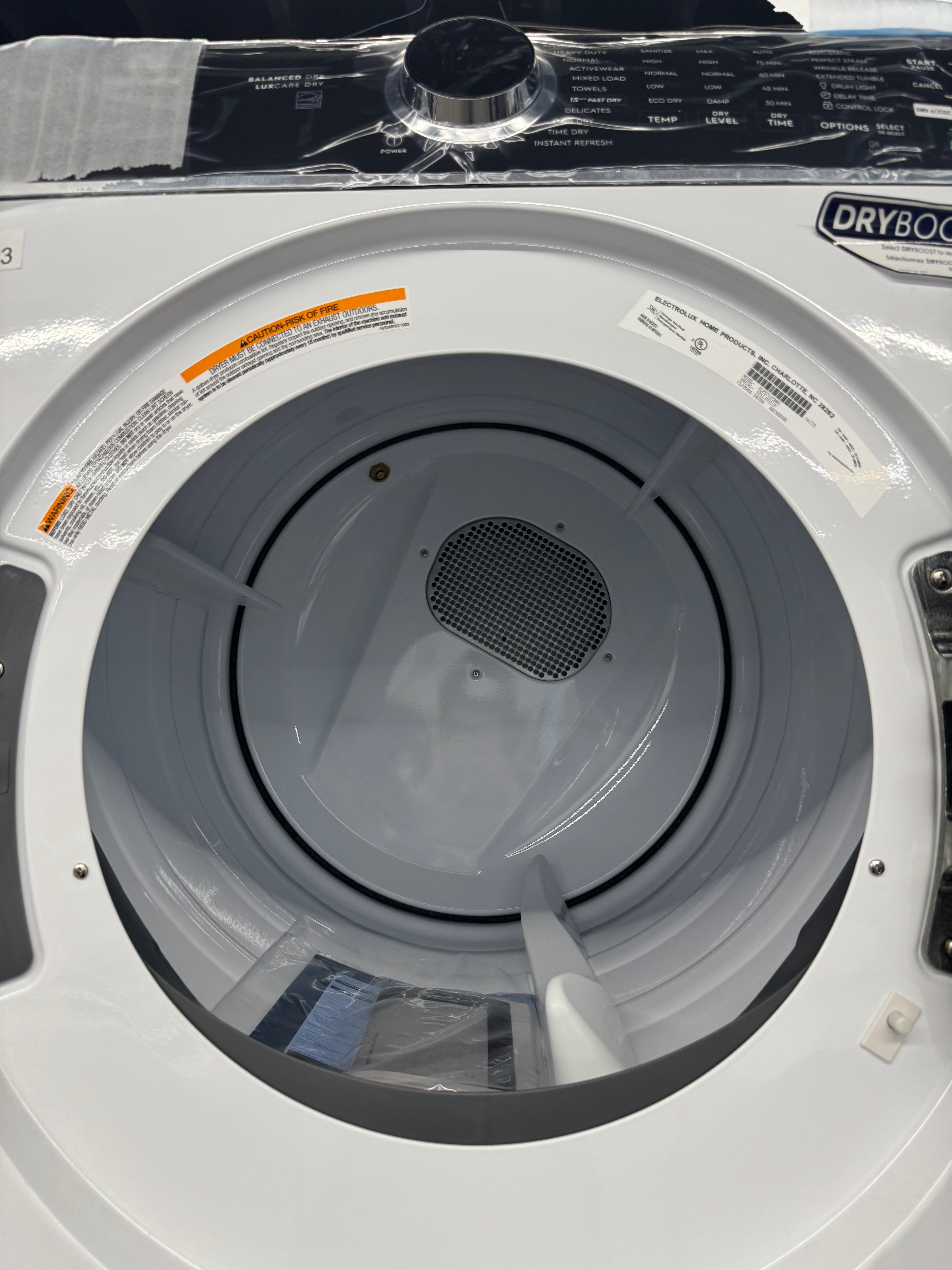 OPEN BOX - Electrolux 27” Front Load Dryer - ELFE762CBW0