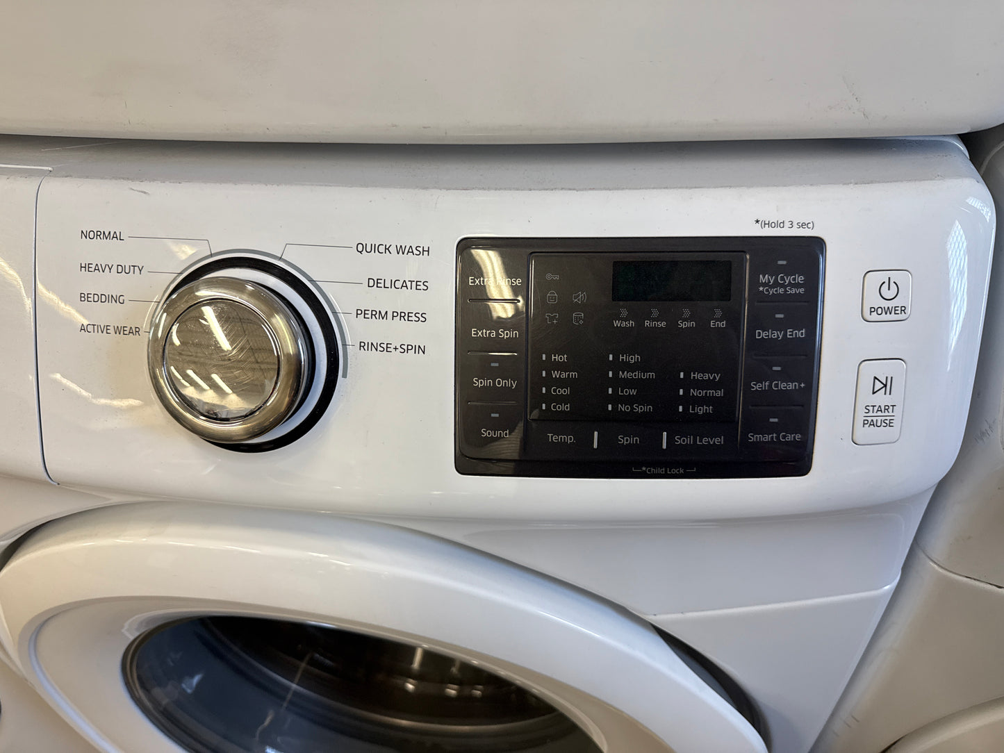 Samsung 27” Washer and Dryer Set (Washer-wf45m5100aw/a5 Dryer-dv42h5000ew/ac)