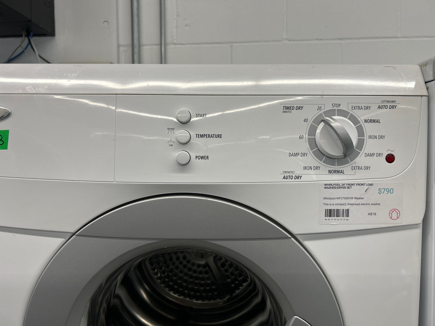 Whirlpool 24" Front Front Load Washer/Dryer Set