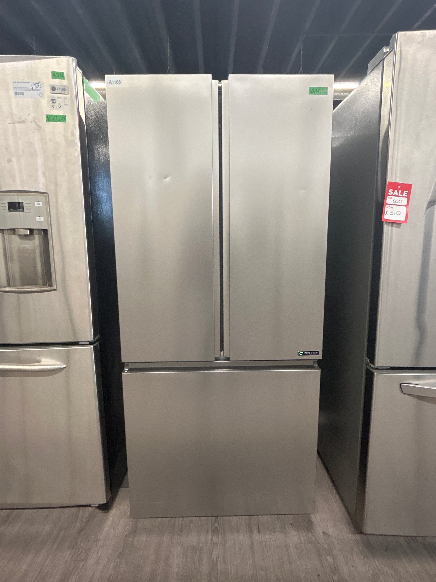 Hisense 30" Stainless Steel French Door Fridge RF21A3FSE