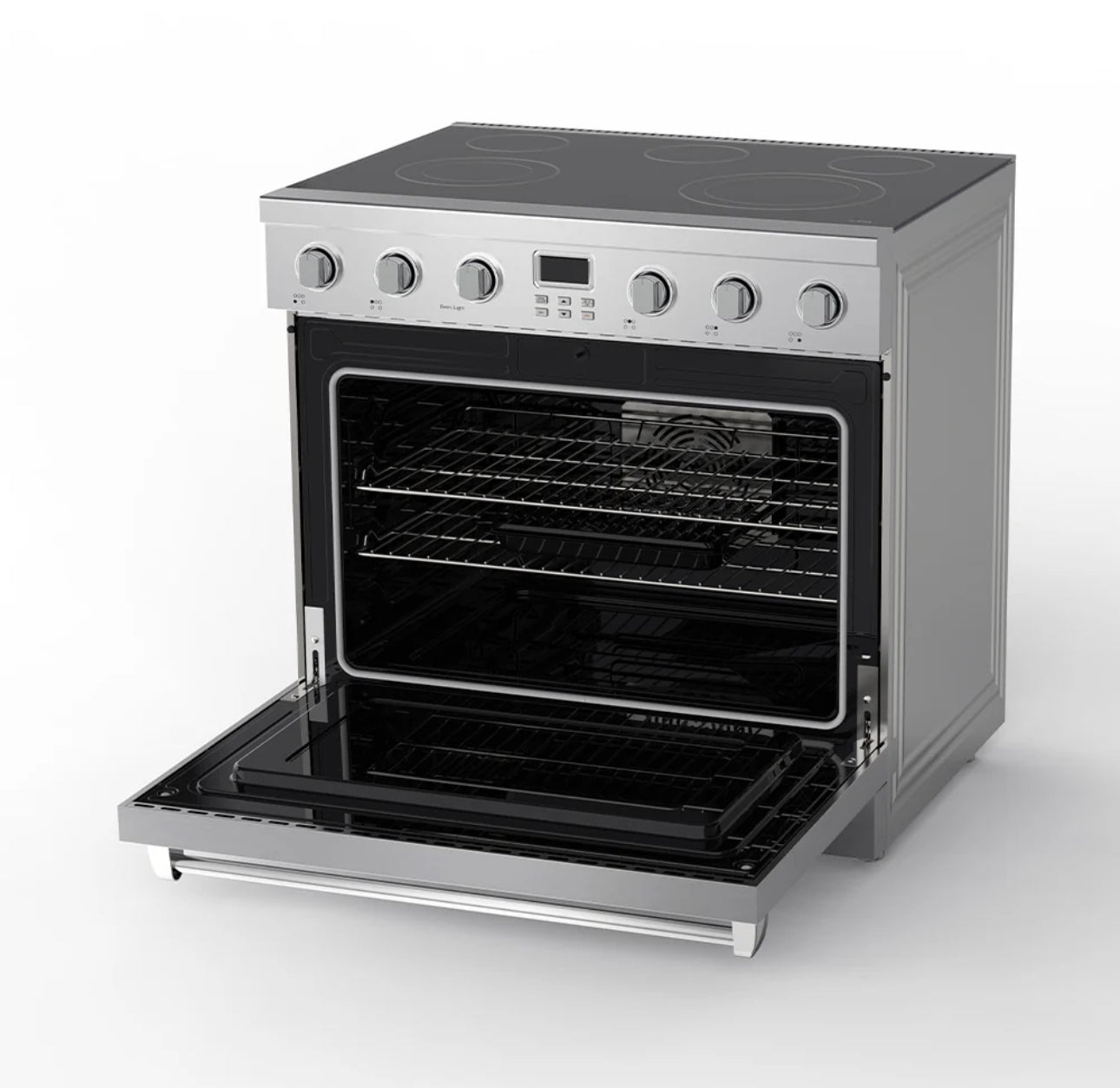 NEW - Vesta BC 36” Silver Slide-In Electric Range (VRE-BC-36SS)