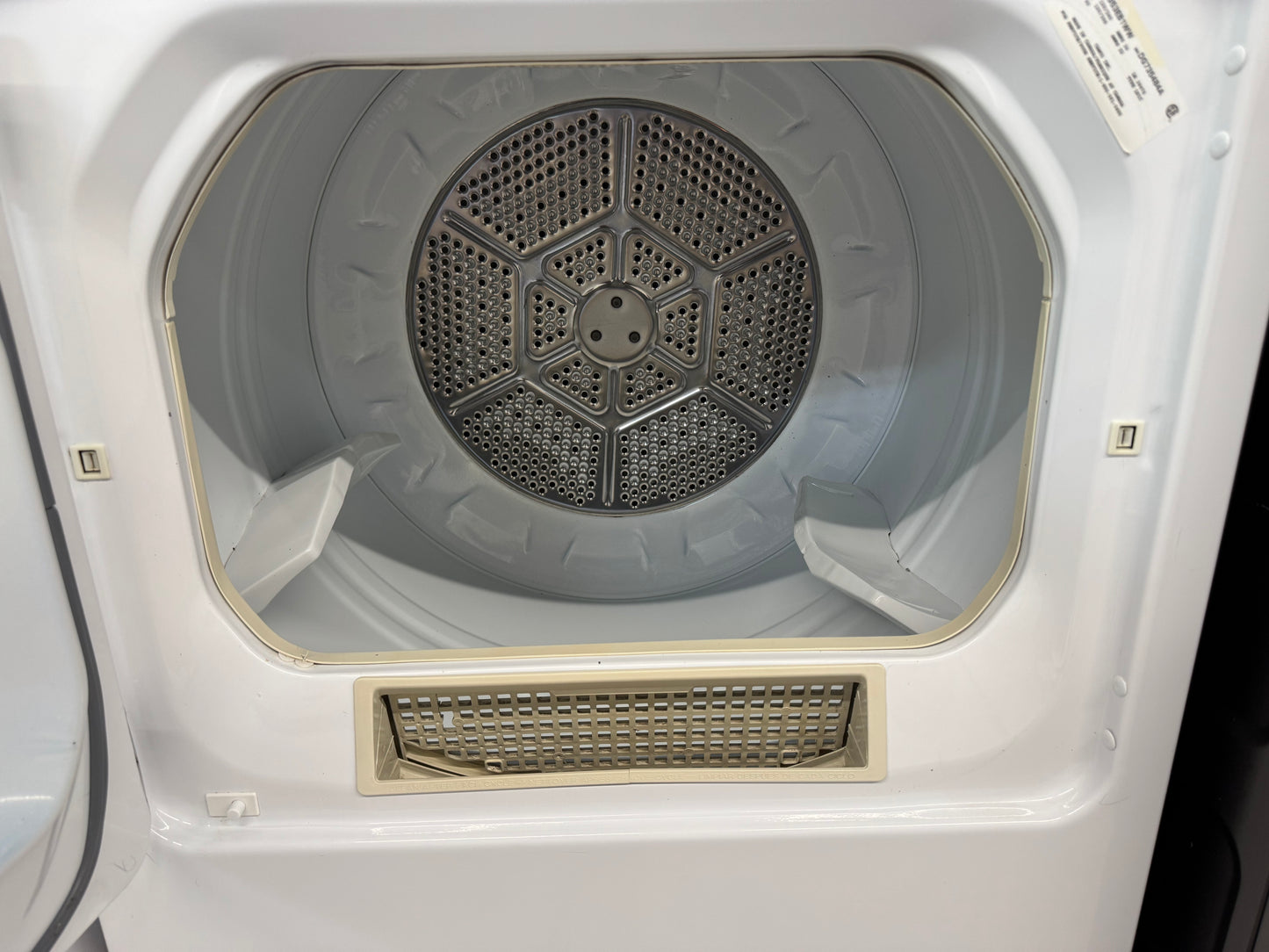 GE 27" Top Load Dryer-PVXR353EB1WW