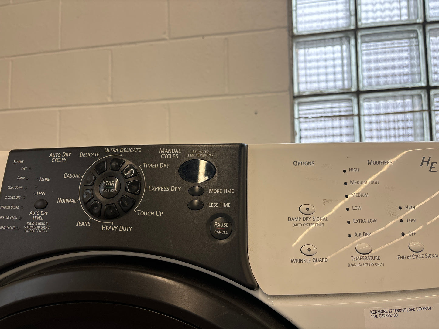 Kenmore 27" FRONT LOAD WASHER AND DRYER SET