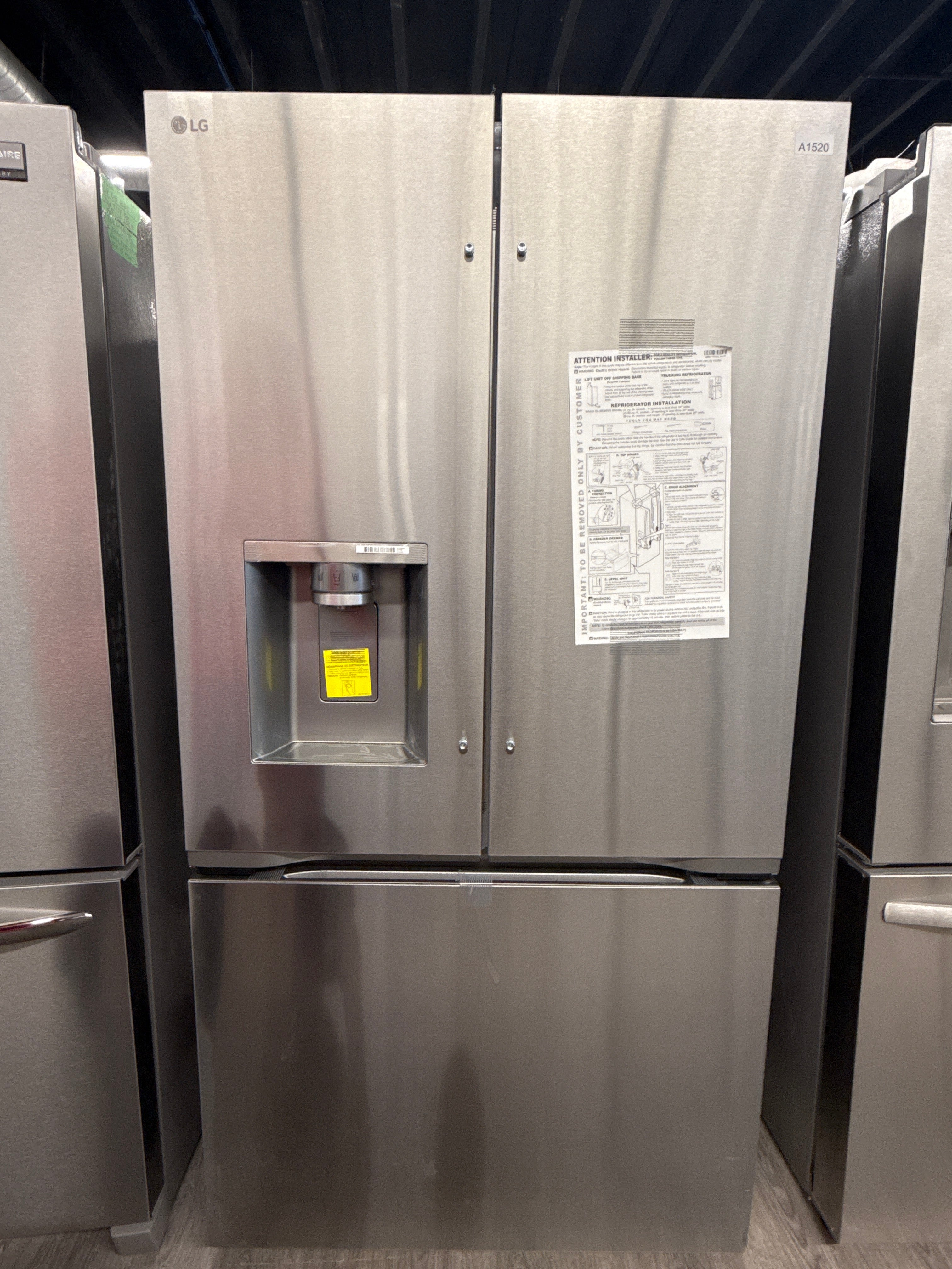 OPEN BOX - LG 36" French Door Refrigerator with Water & Ice Dispenser - LF24Z6530S/00