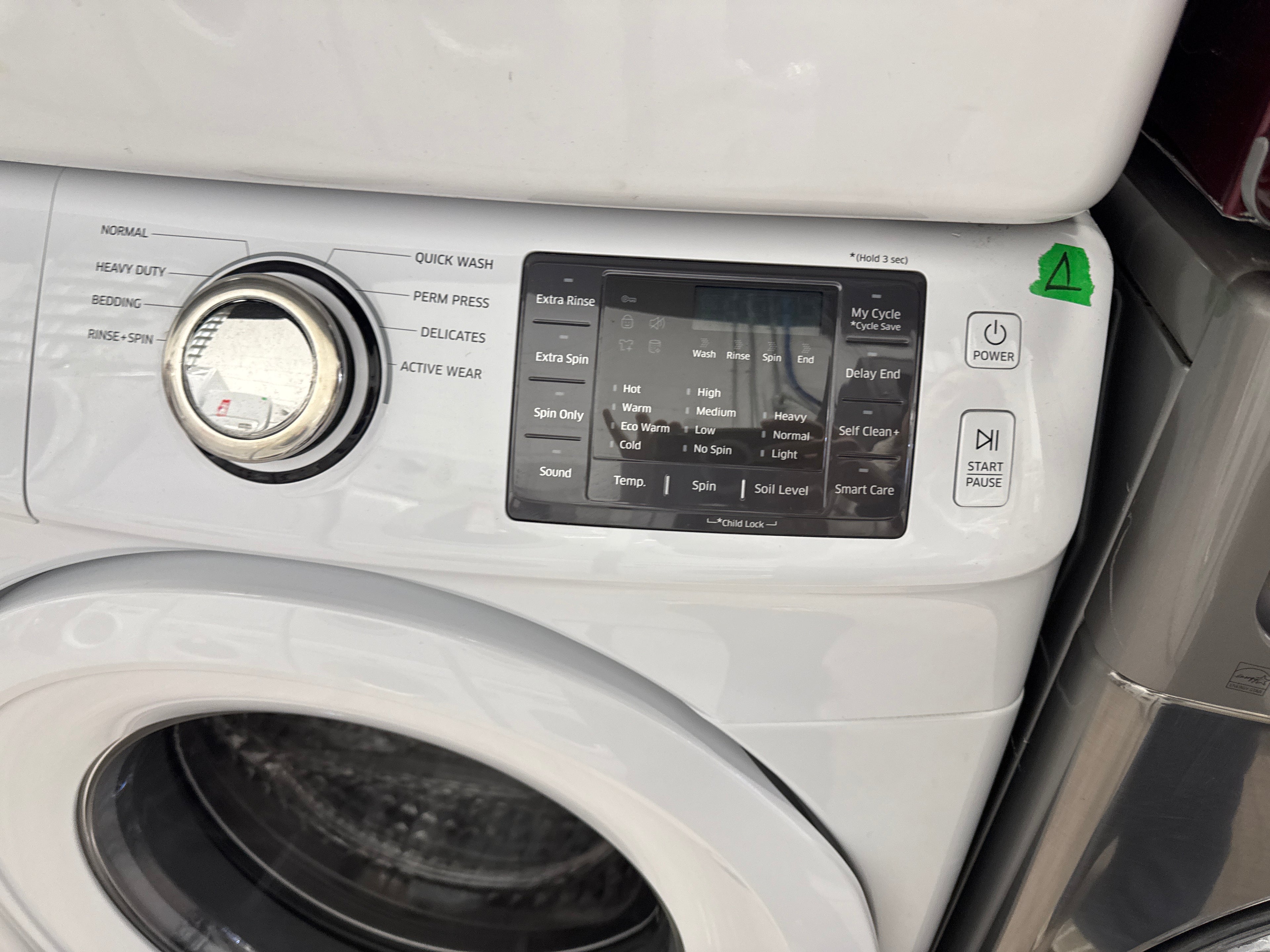 SAMSUNG 27” Front Load Washer & Dryer Set (WF42H5000AW/A2 & DV42H5000EW/AC)