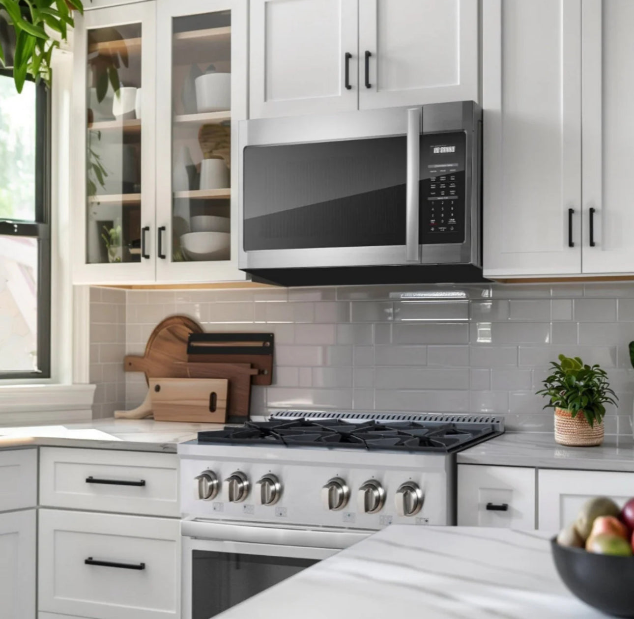 NEW - Vesta Miami 30” Stainless Steel Over-Range Microwave (VOR-MIAMI-30SS)