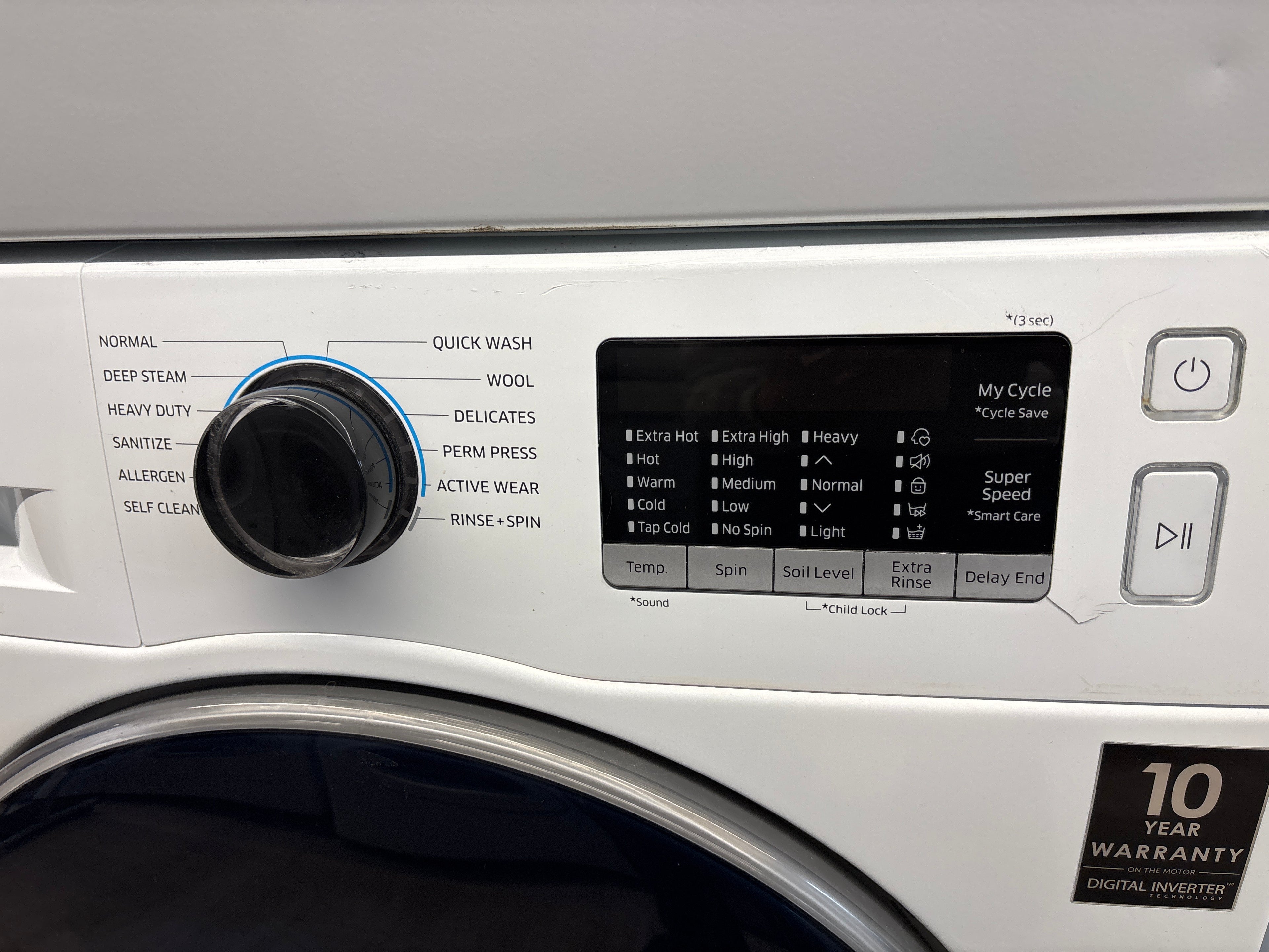 SAMSUNG 24” Front Load Washer & Dryer Set (WW22K6800AW/A2 & DV22K6800EW/AC)