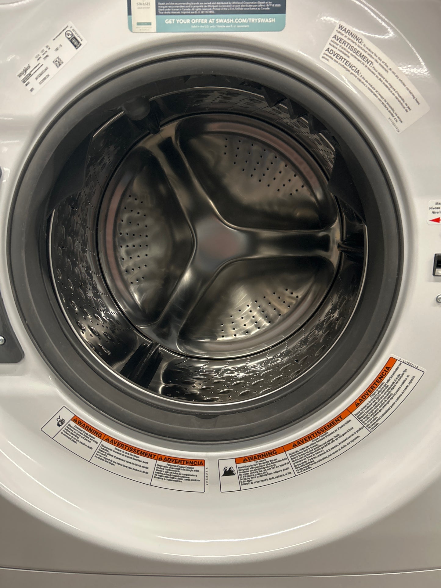 OPEN BOX-Whirlpool 27” All-in-One (Washer and Dryer together)-WFC682CLW0