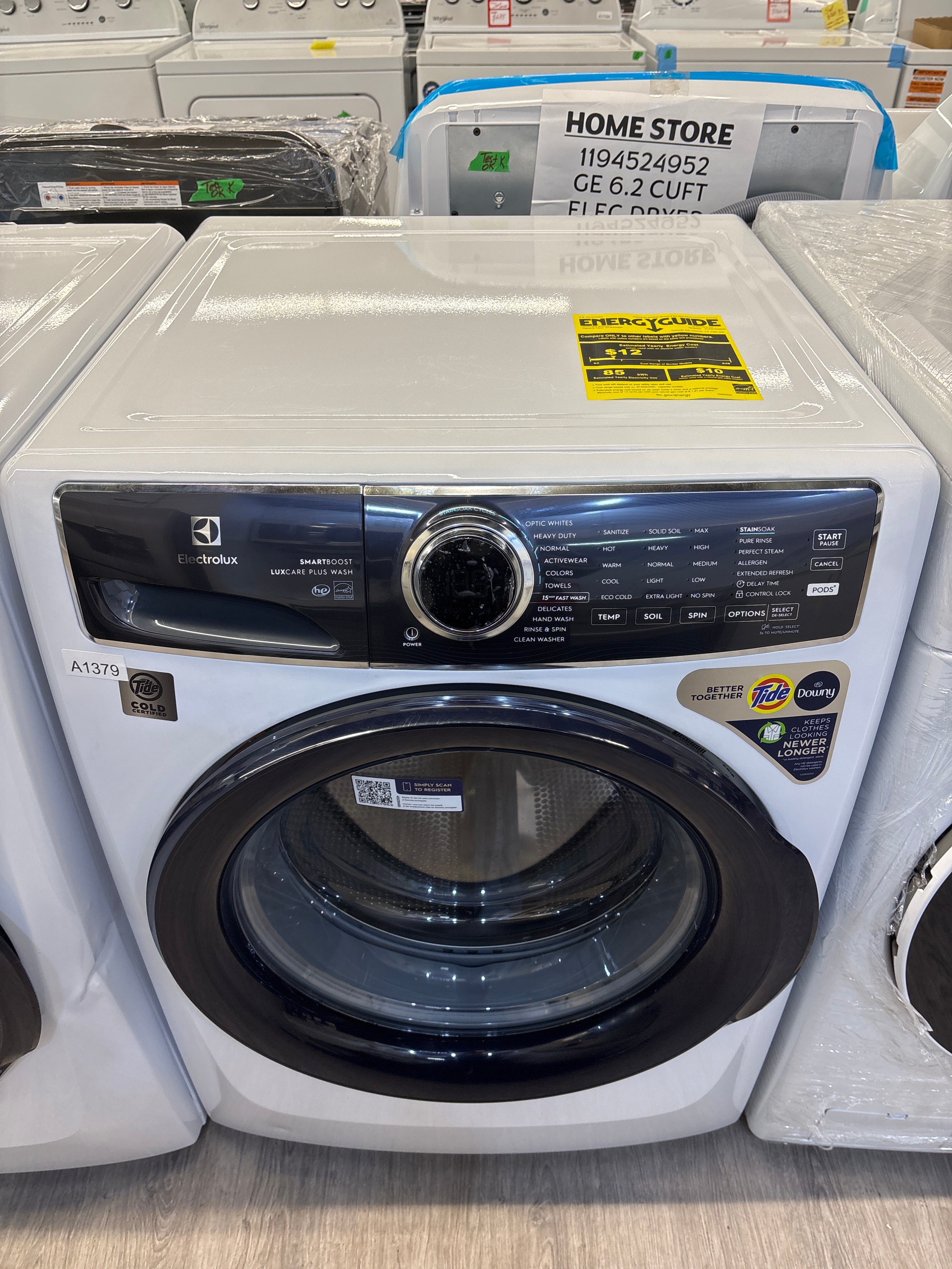 OPEN BOX - ELECTROLUX 27” Front load washer - ELFW7626BW