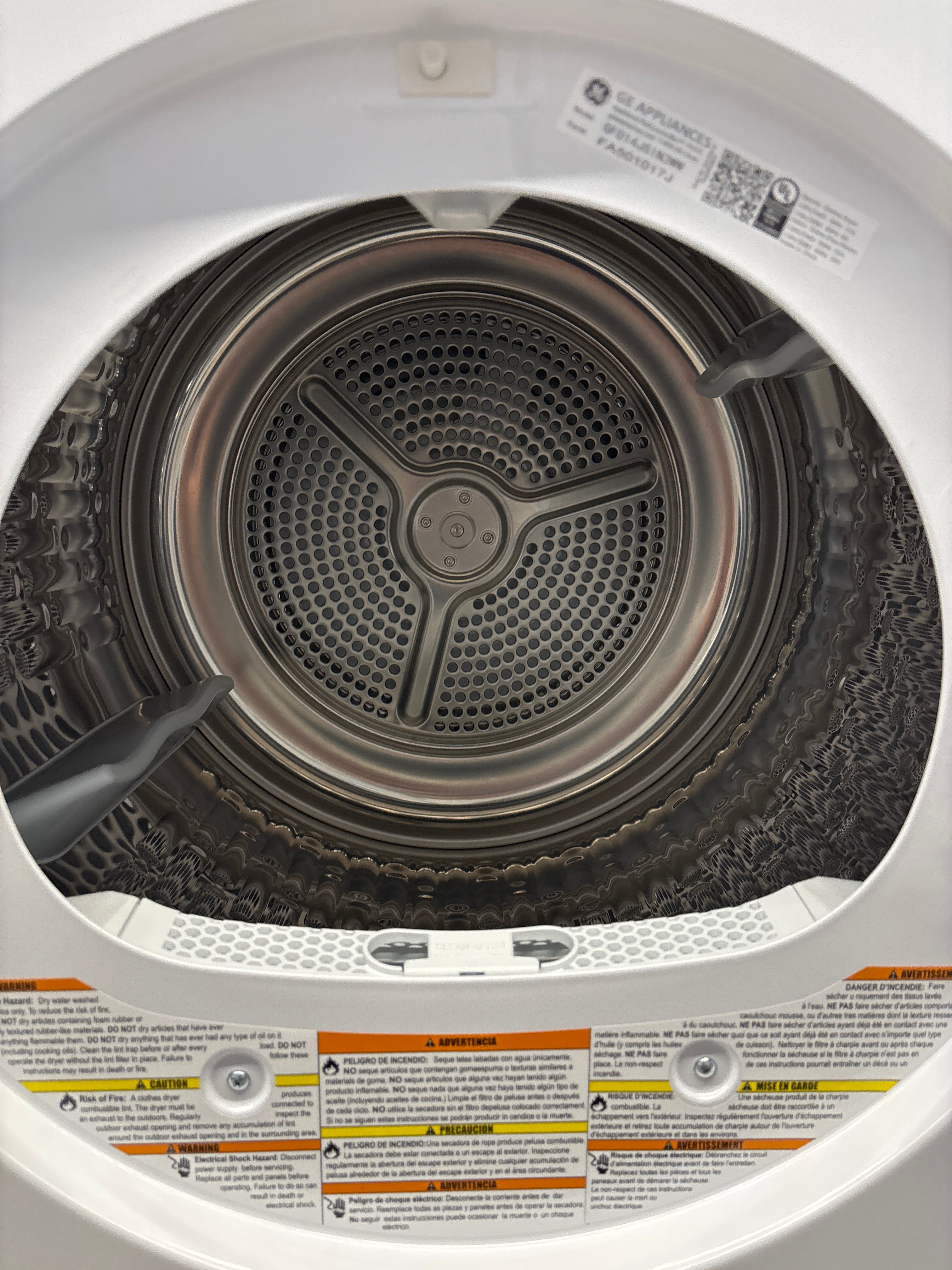 OPEN BOX - GE 24” Front Load Electric Dryer - GFD14JSIN3WW