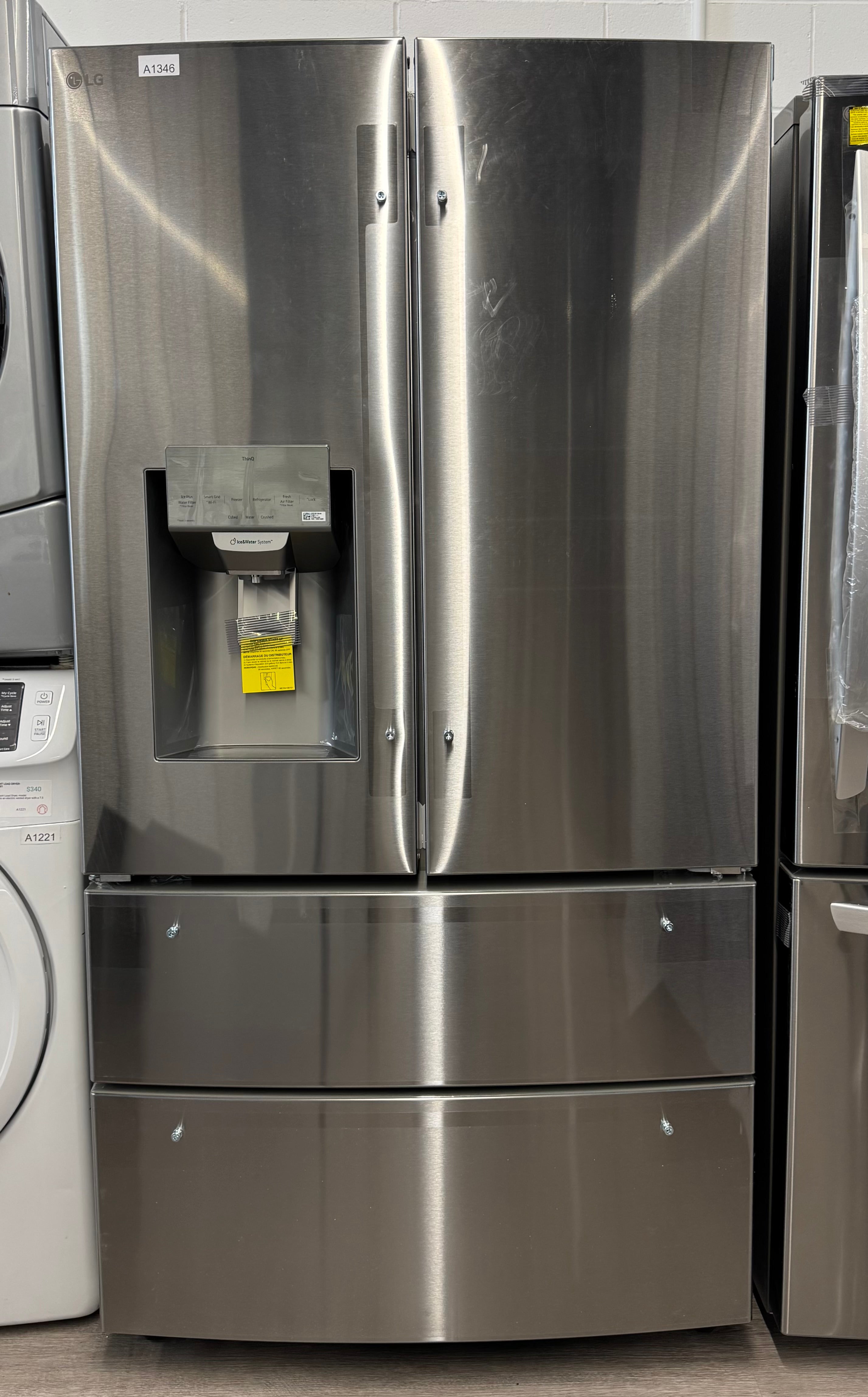 OPEN BOX - LG 36” French 4-Door Fridge with Water & Ice Dispenser- LMXS28626S/05