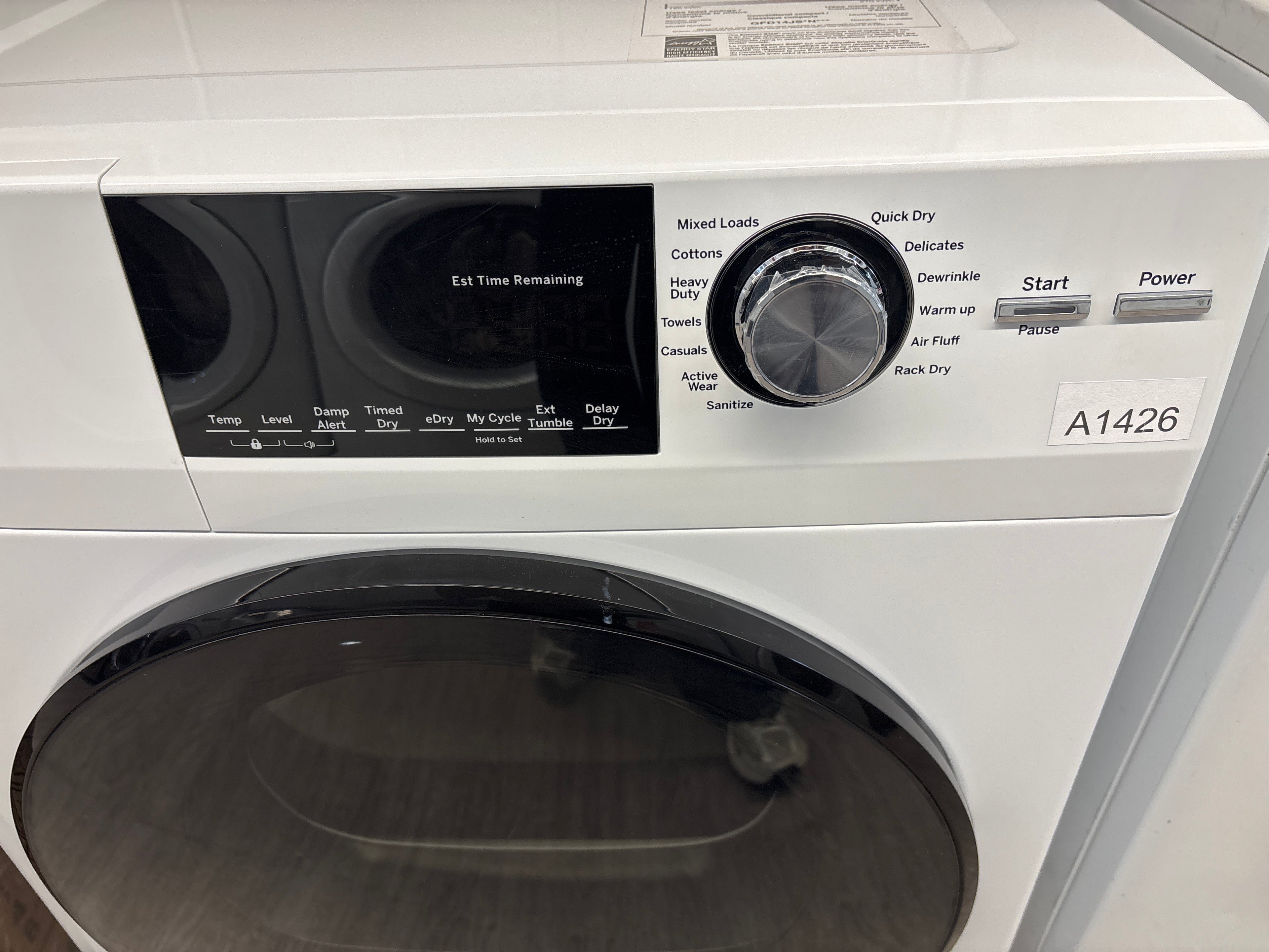 OPEN BOX - GE 24” Front Load Electric Dryer - GFD14JSIN3WW