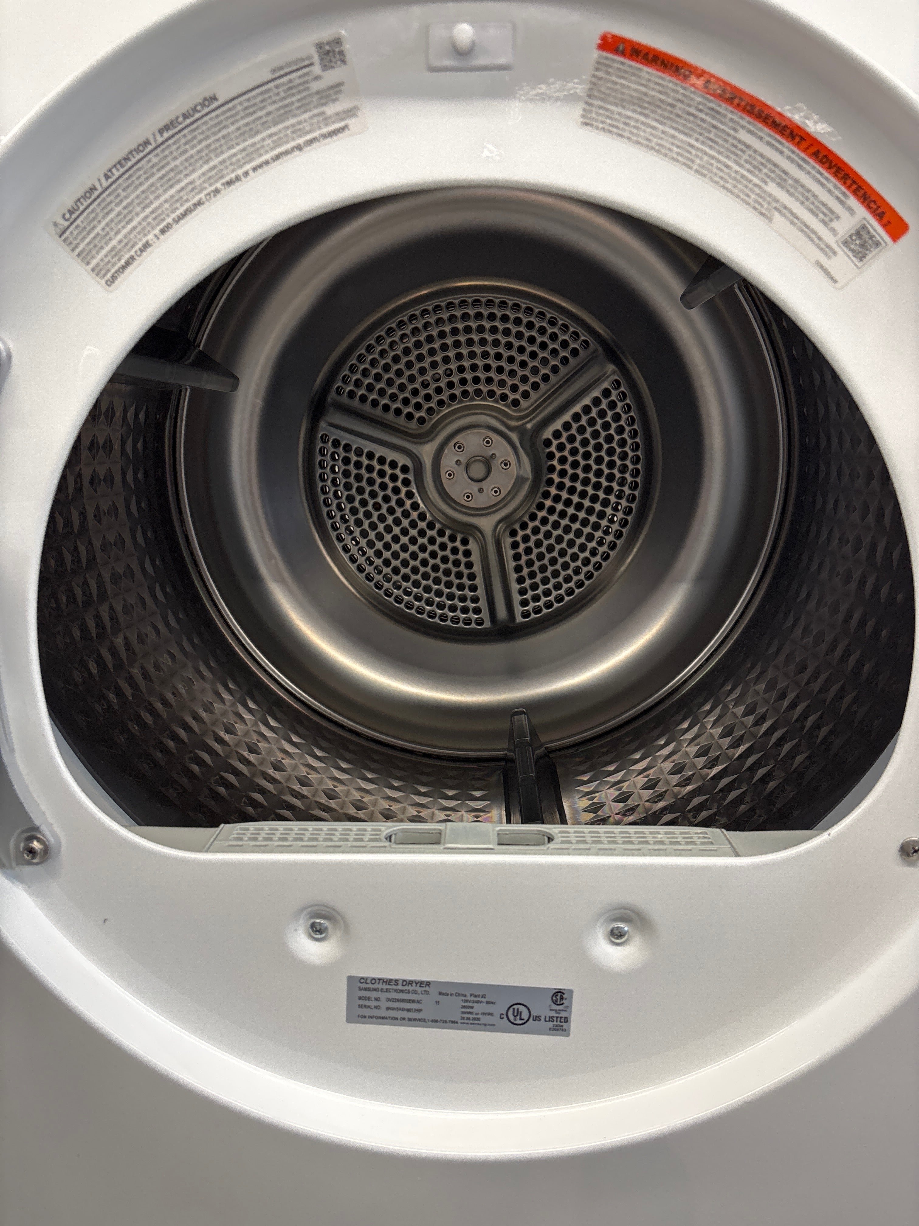 SAMSUNG 24” Front Load Washer & Dryer Set (WW22K6800AW/A2 & DV22K6800EW/AC)