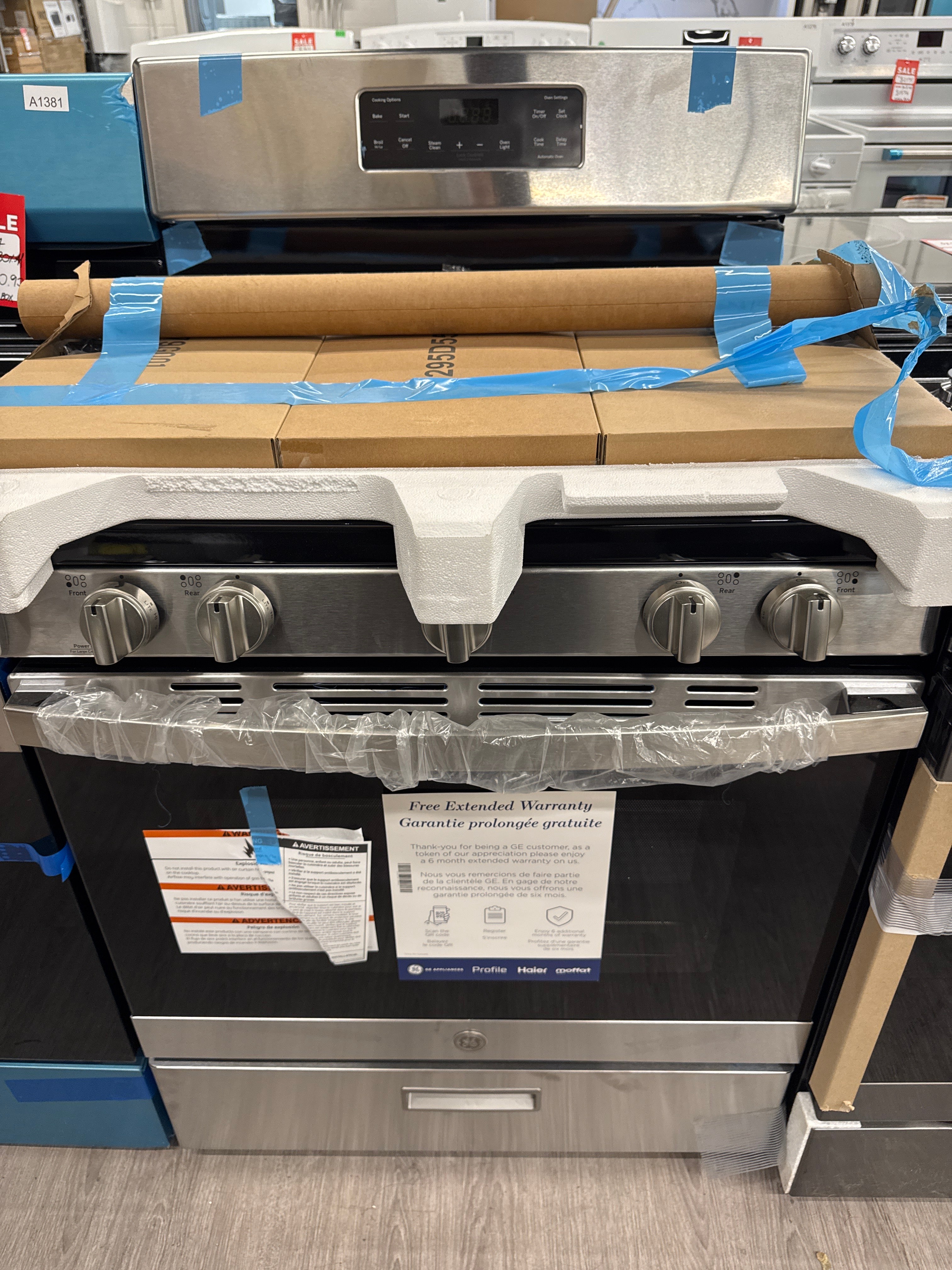 OPEN BOX Gas Stove GE JCGBS66SEKSS