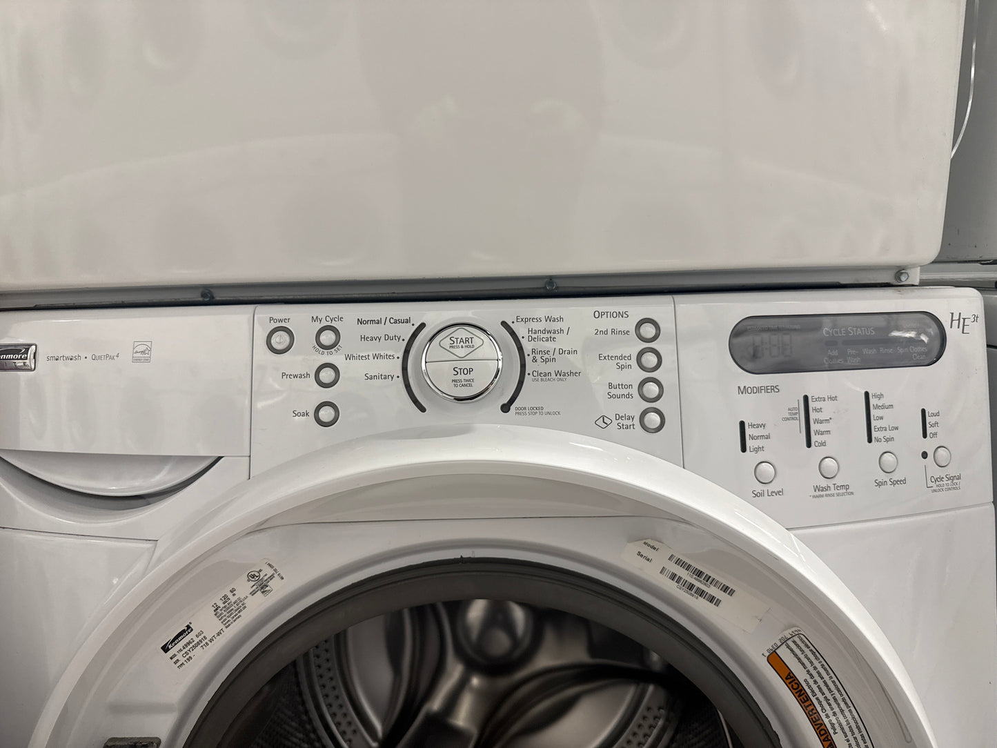 Kenmore 27" Front Load Washer/Dryer Set