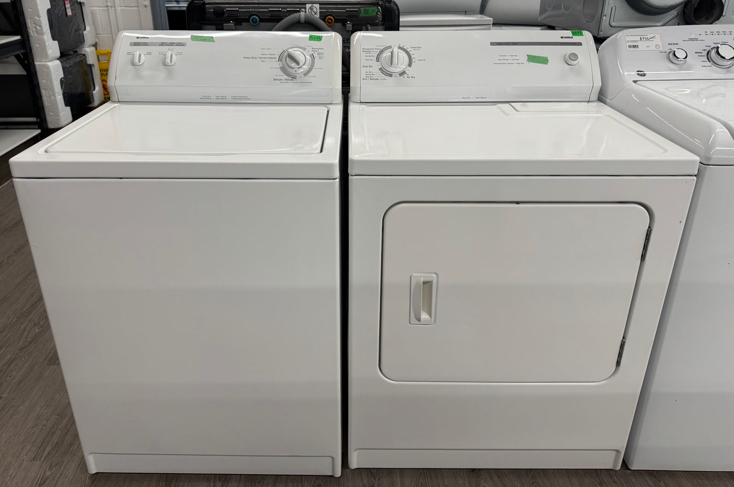 Kenmore 27” Top Load Washer/Dryer Set