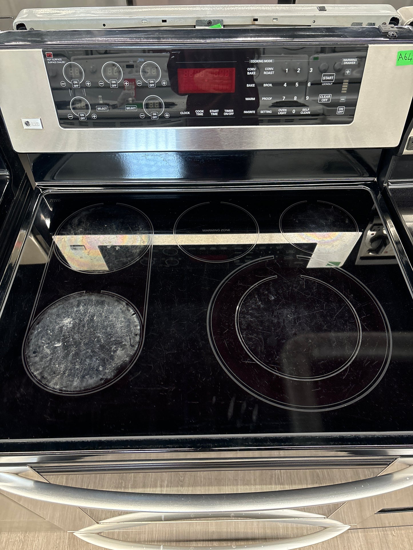 LG 30” glass top range - LSC5674WS/01
