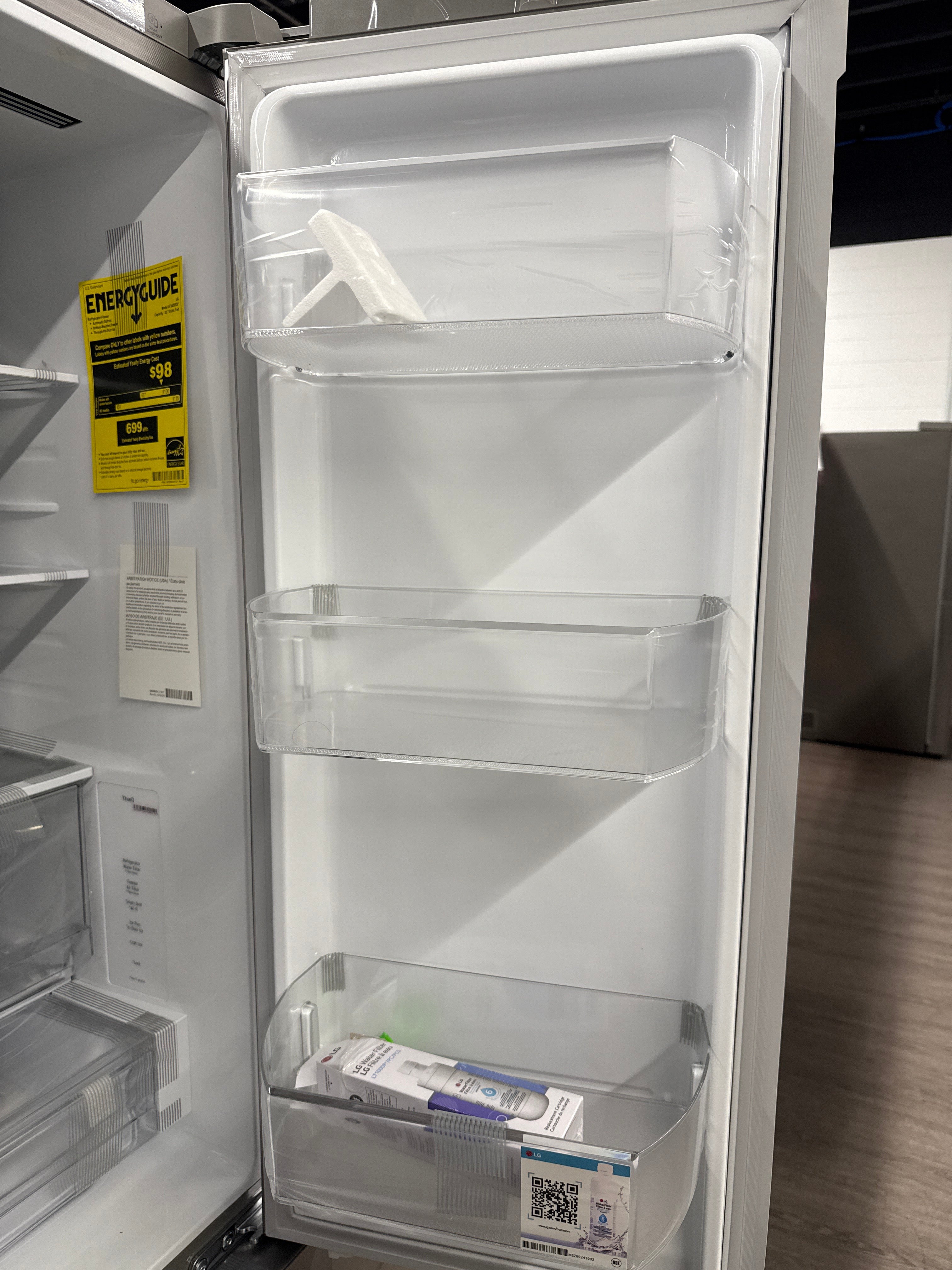 OPEN BOX - LG 36" French Door Refrigerator with Water & Ice Dispenser - LF24Z6530S/00
