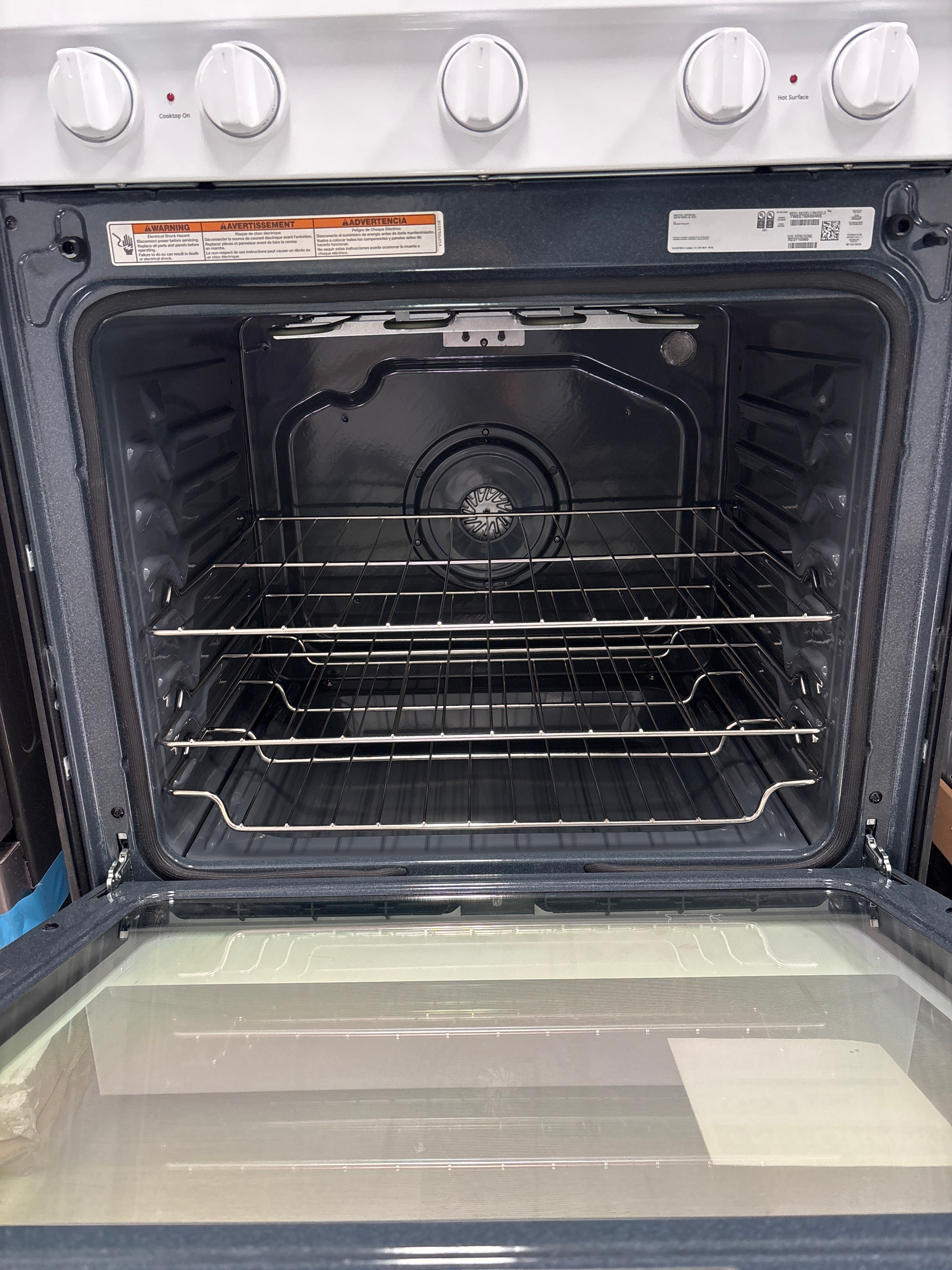 OPEN BOX -WHIRLPOOL 30” Slide in range - YWEW750H0HW5