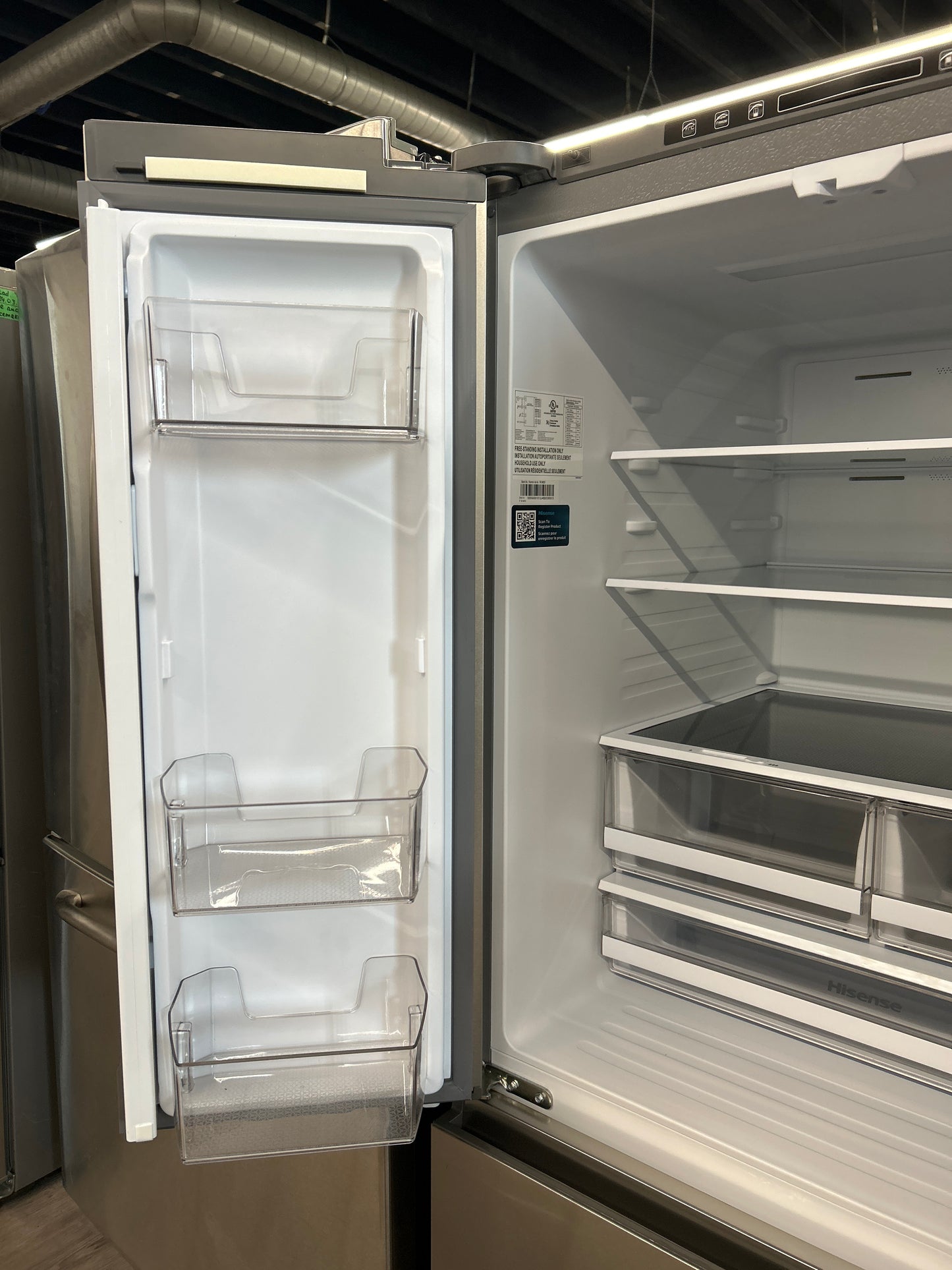 Hisense 30" Stainless Steel French Door Fridge RF21A3FSE