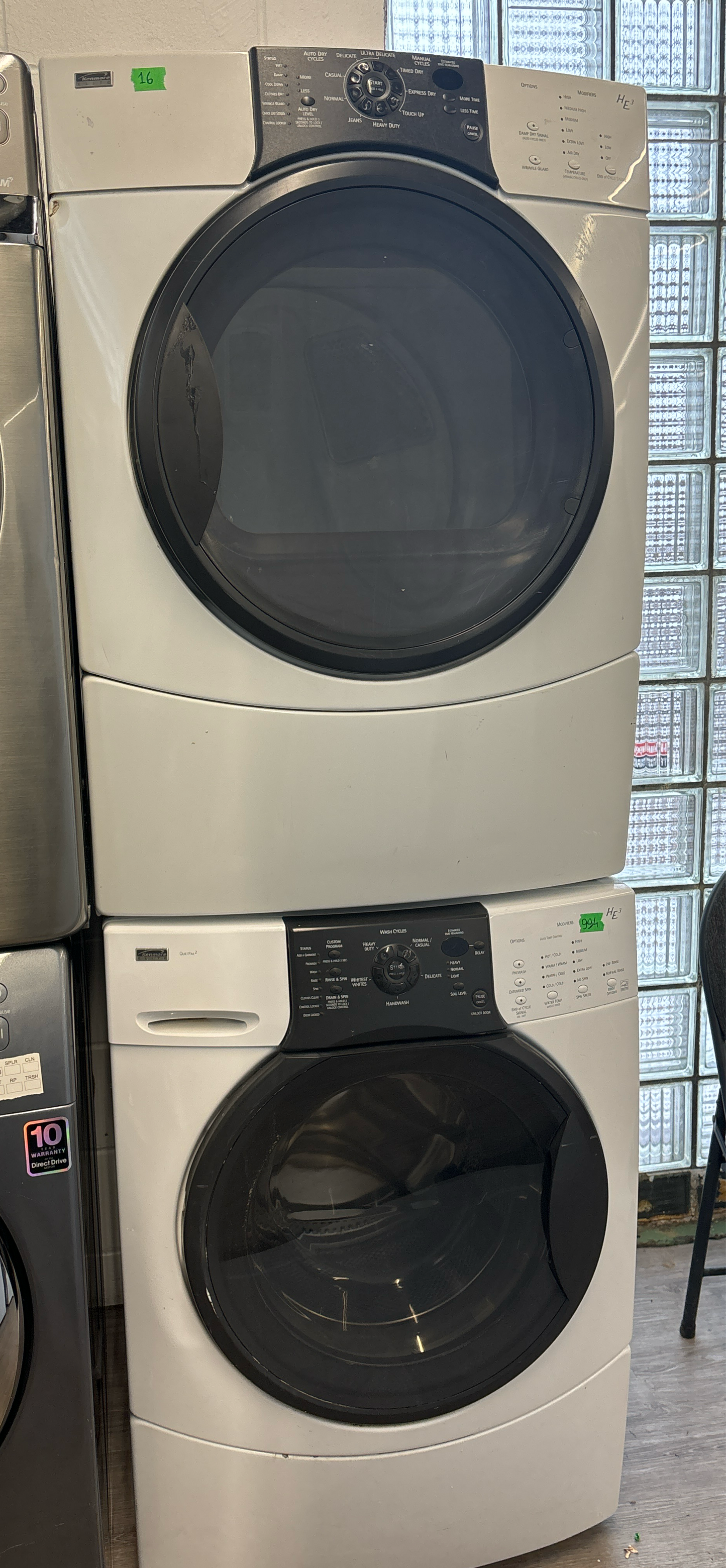 Kenmore 27" FRONT LOAD WASHER AND DRYER SET
