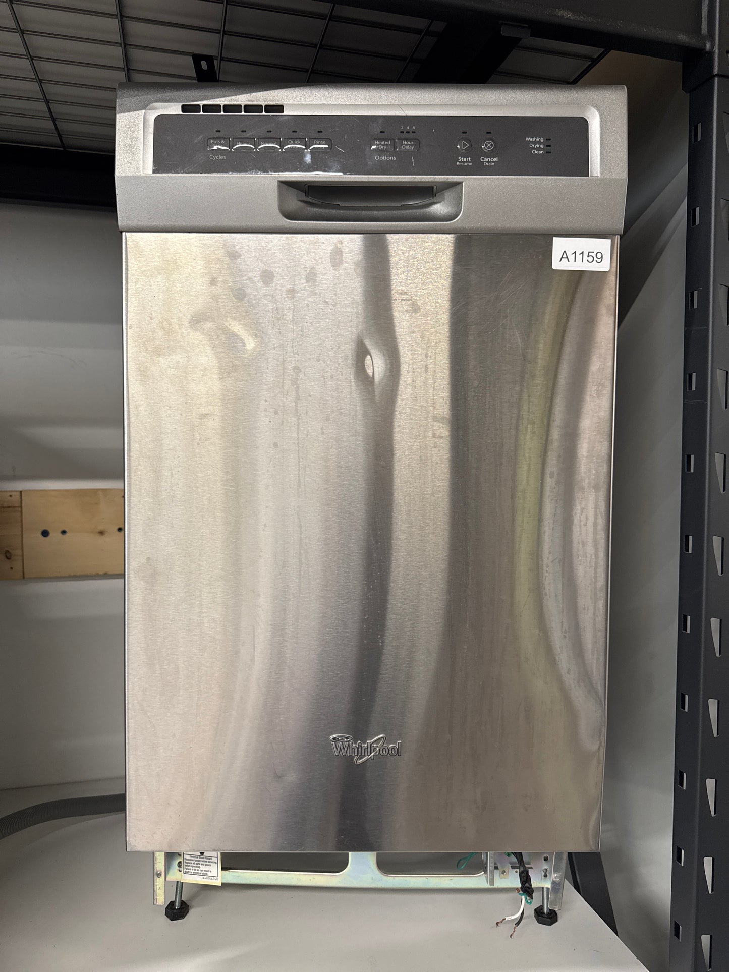 Whirlpool 18" Stainless Steel Dishwasher WDF518SAFM