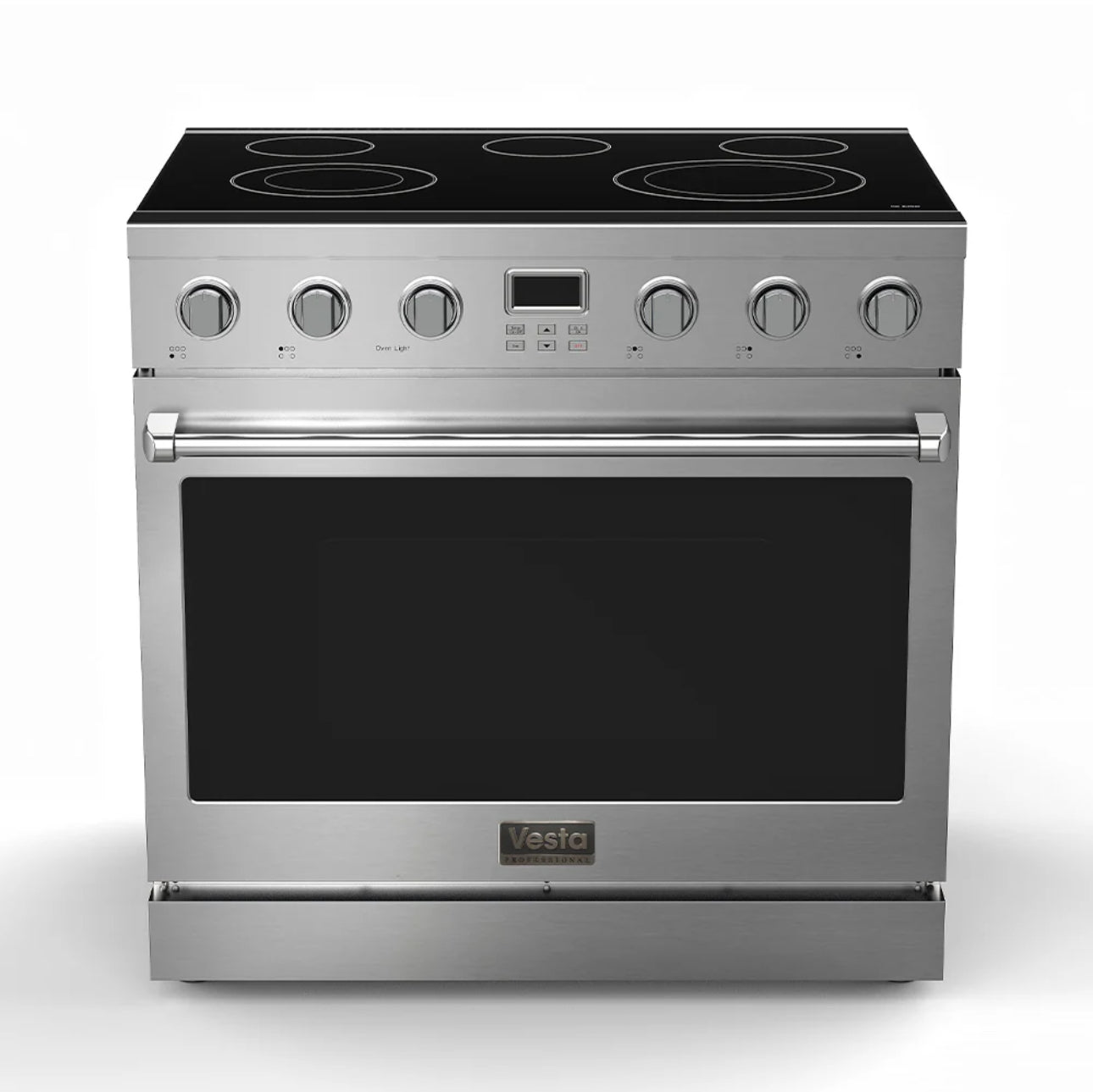 NEW - Vesta BC 36” Silver Slide-In Electric Range (VRE-BC-36SS)