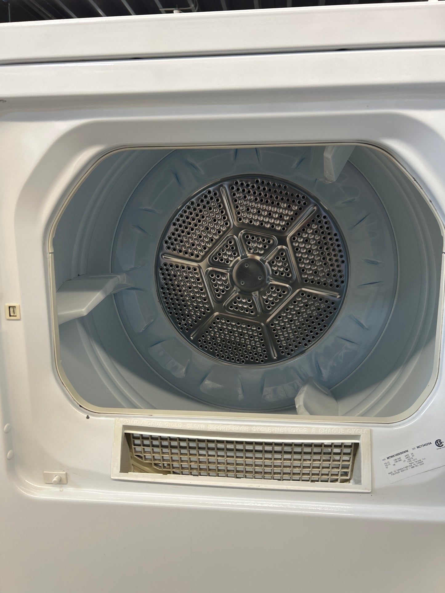 Moffatt 29 Inch Top Load Dryer