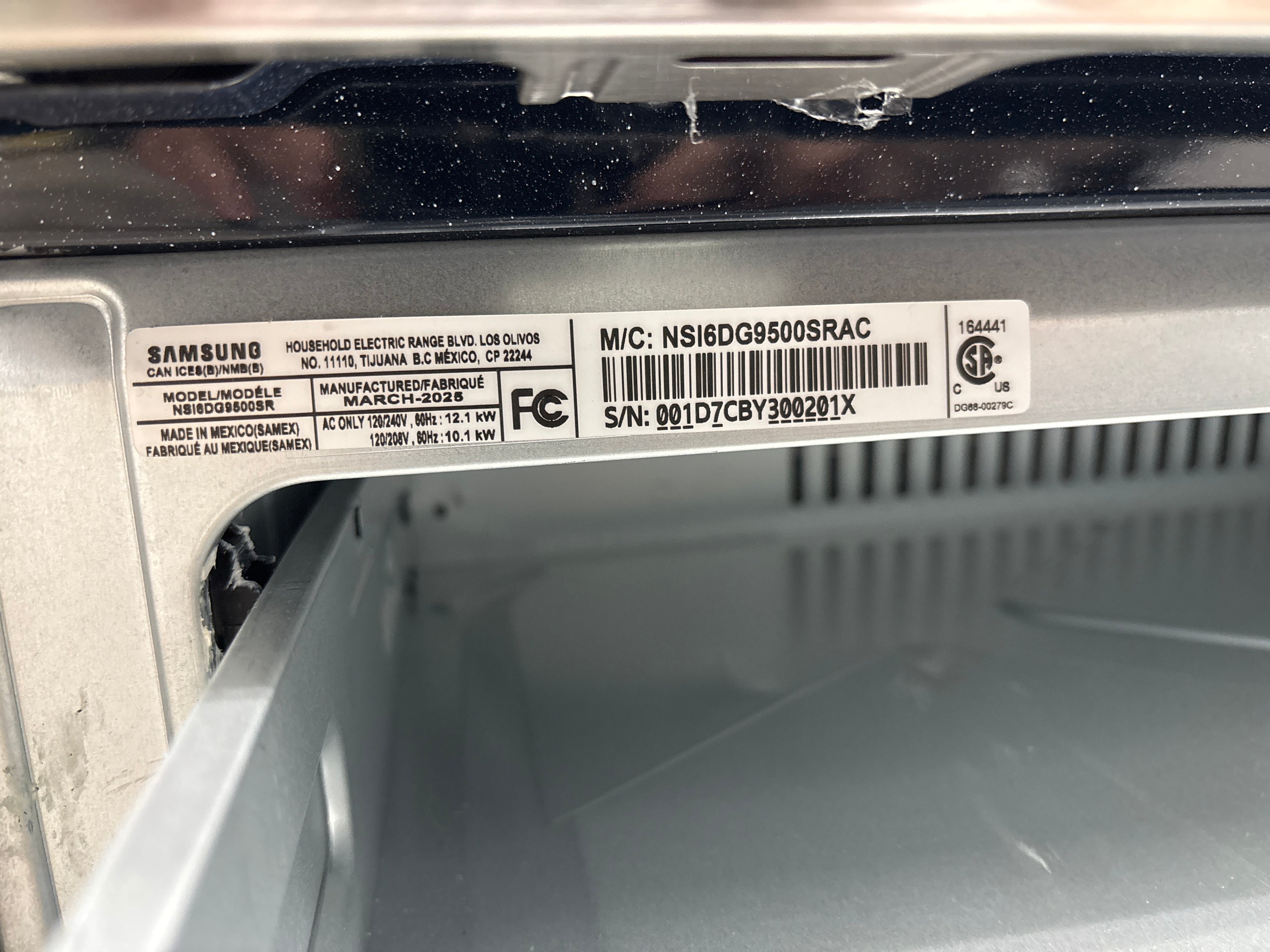 OPEN BOX - SAMSUNG 30” Slide in induction range - NSI6DG9500SRAC