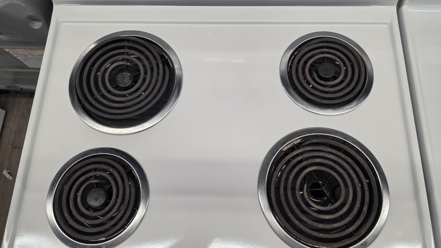 Frigidaire 30" White Coil Top Range-PFEF357CES 1
