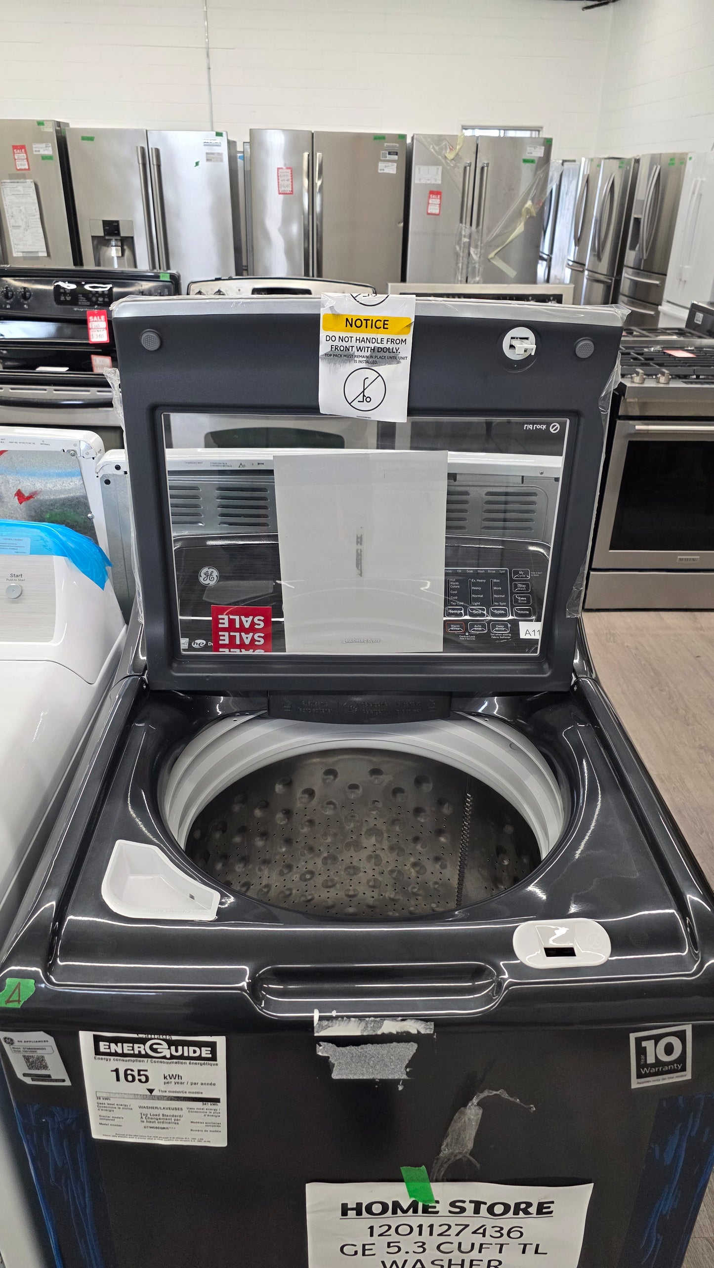 Open Box GE TOP LOAD WASHER GTW680BMR2DG