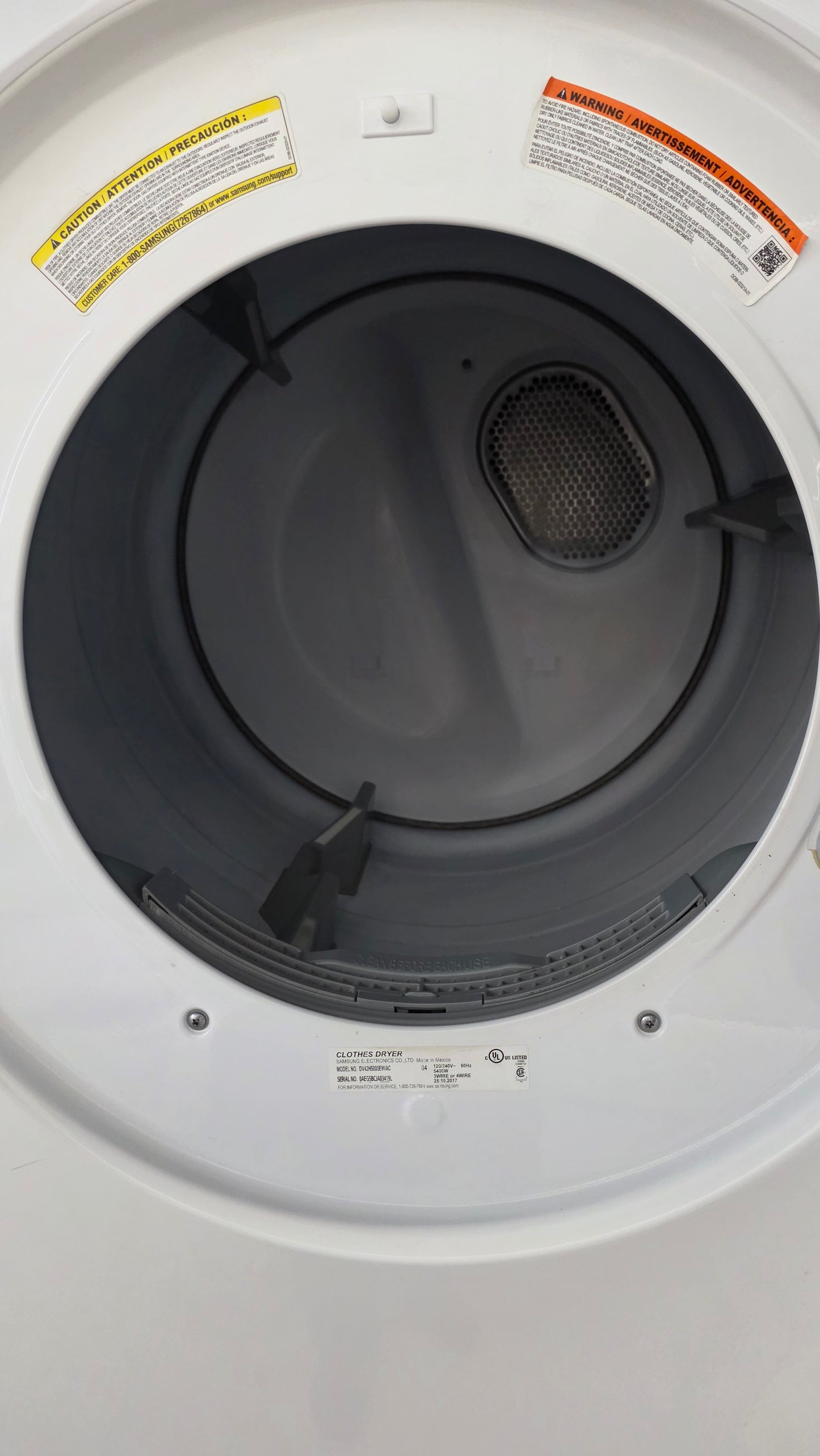 Samsung 27" Front Load Dryer- DV42H5000EW/AC