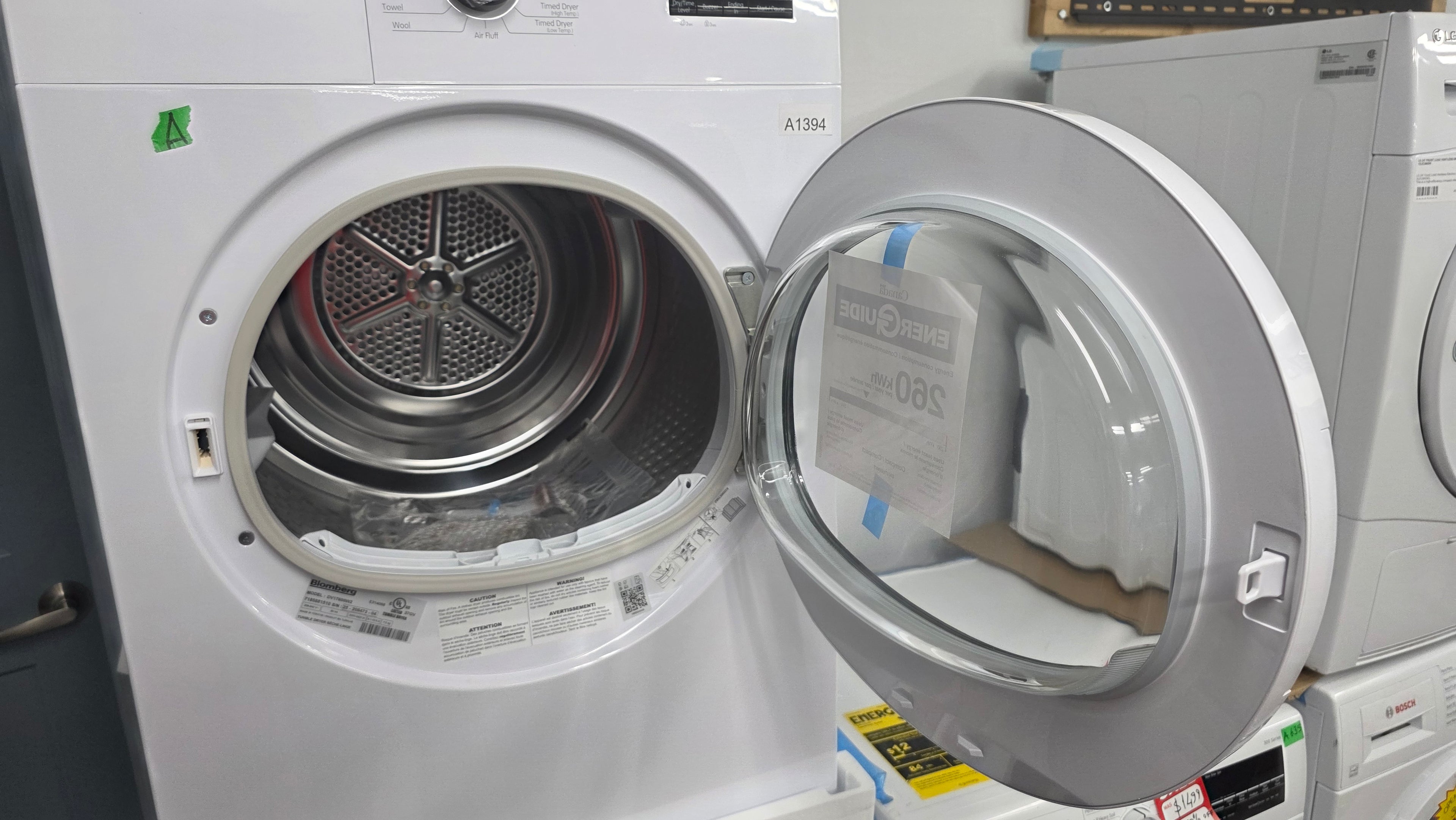 New Blomberg 24” Front Load Washer & Dryer Set - DV17600W2 & WM72200W - 1 YEAR WARRANTY