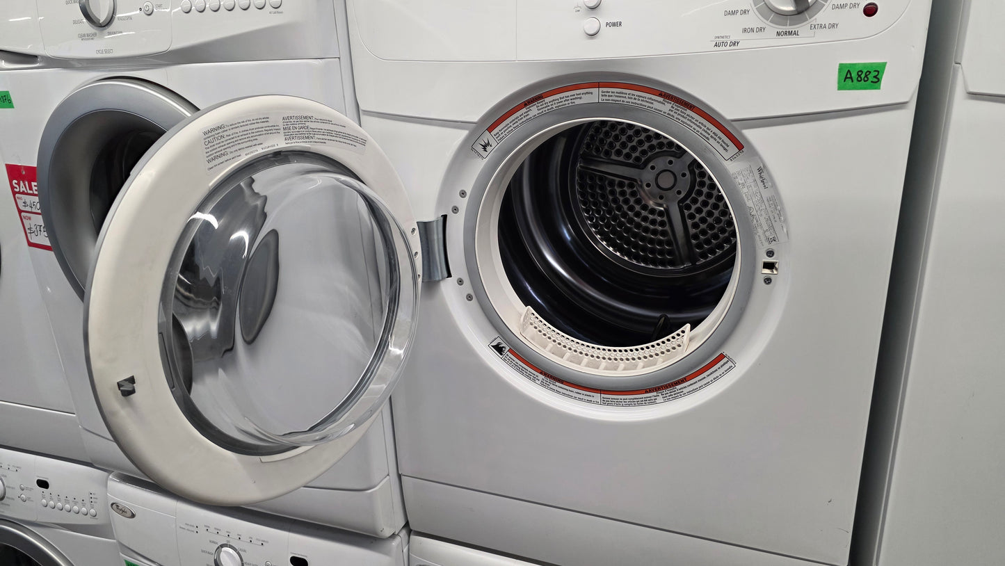 Whirlpool 24" front load washer and dryer set