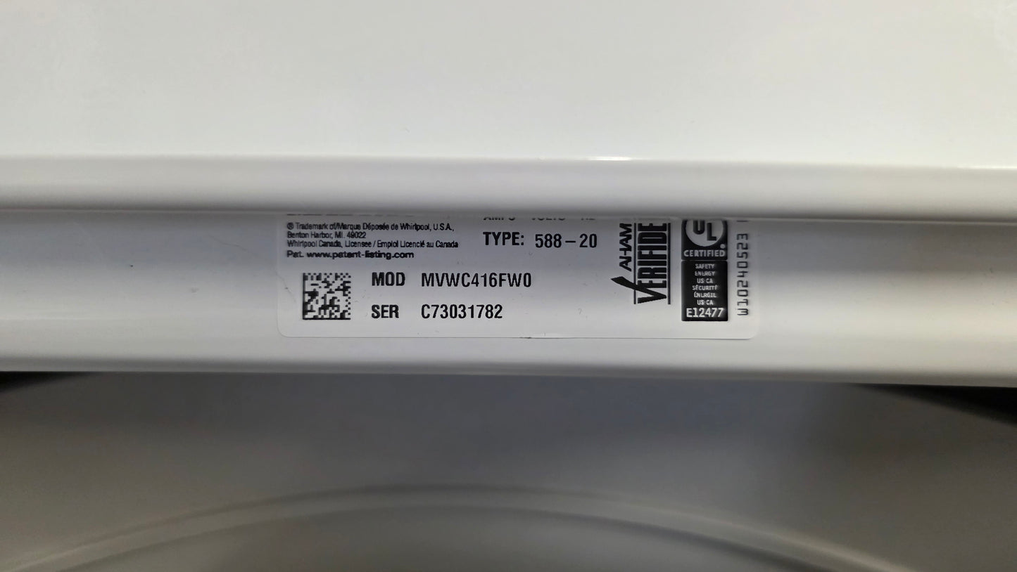 Maytag 27" Top Load Washer (Model MVWC465HW2)