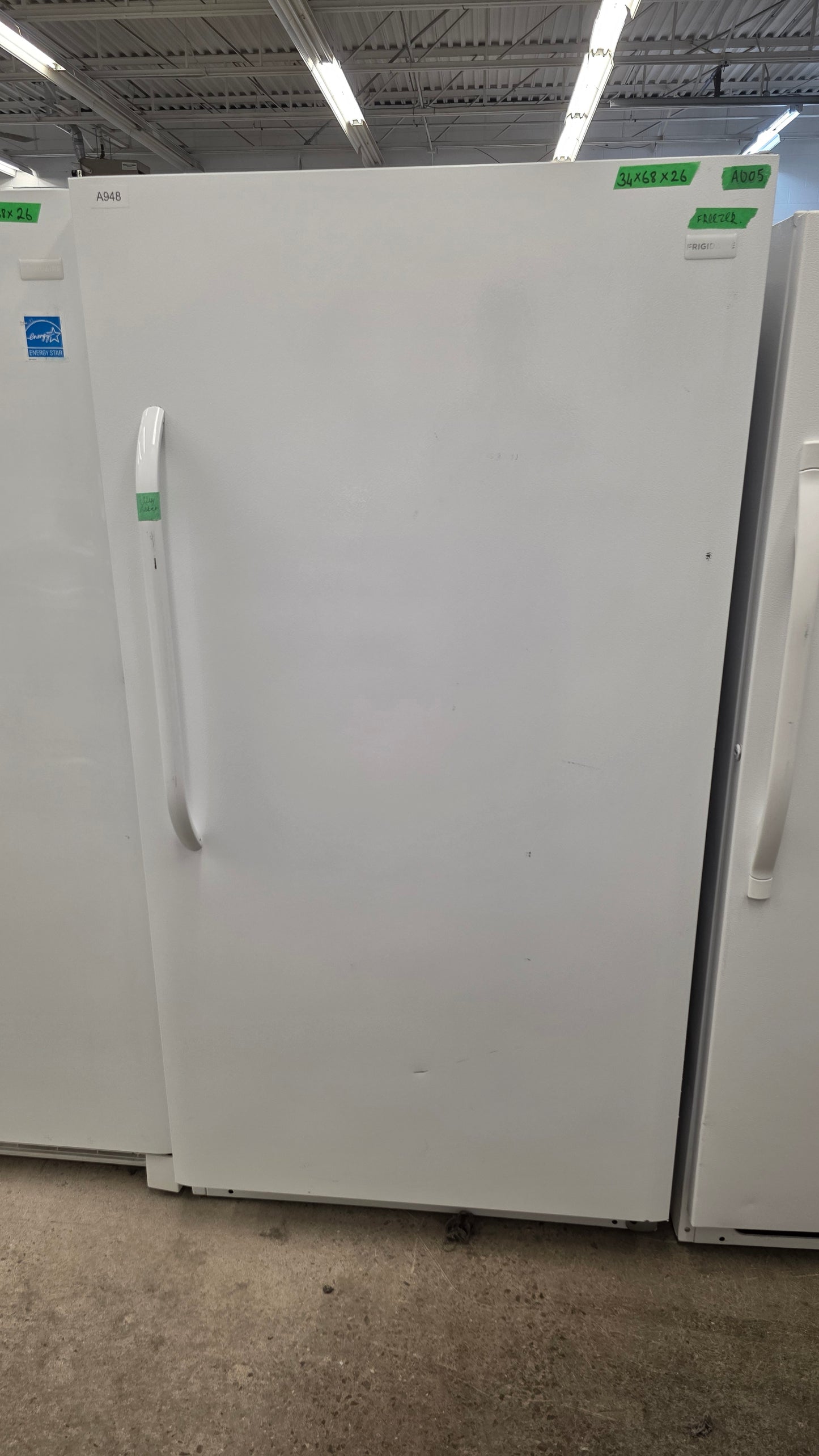 Frigidaire 34" Upright Freezer- BKFH17F1SW1
