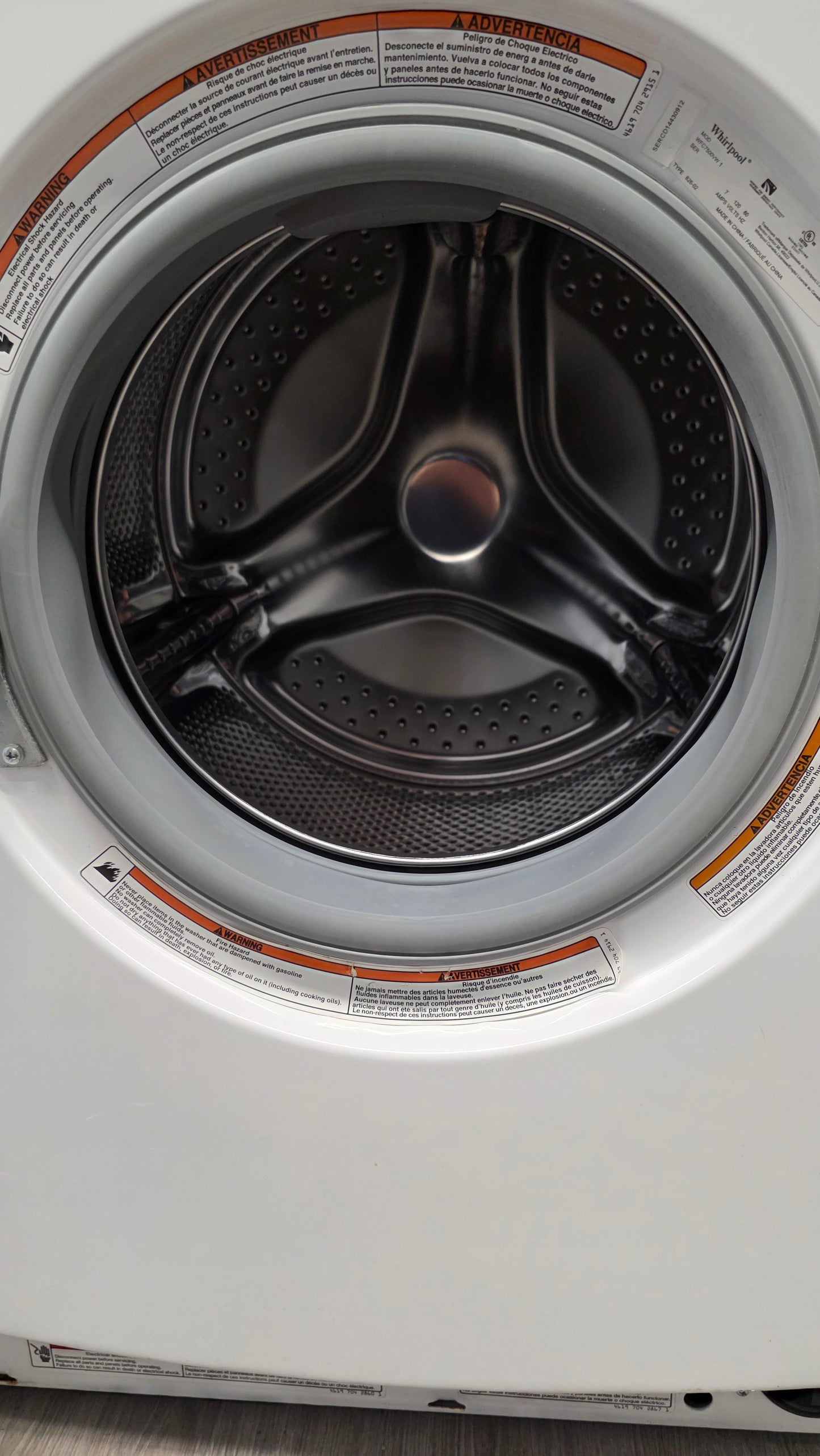 Whirlpool 24" front load washer and dryer set
