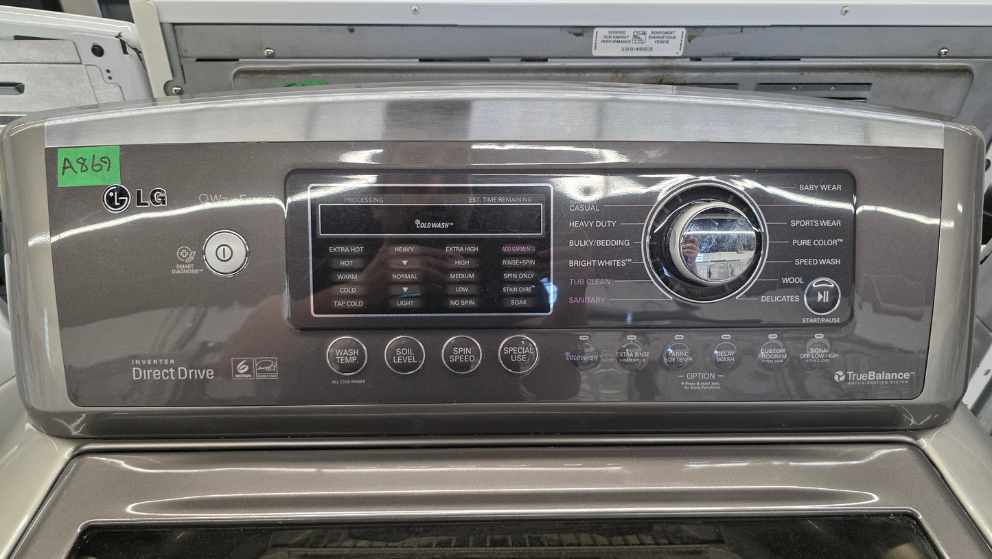 LG 27" Glass Top Load Washer- WT5170HV