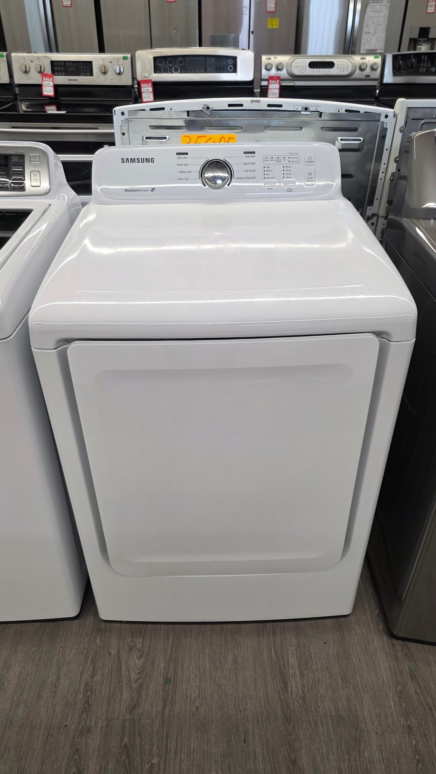 Samsung 27" Glass Top Load Washer and Dryer Set- washer WA45N7150AW/A4 dryer DV40J3000EW/AC