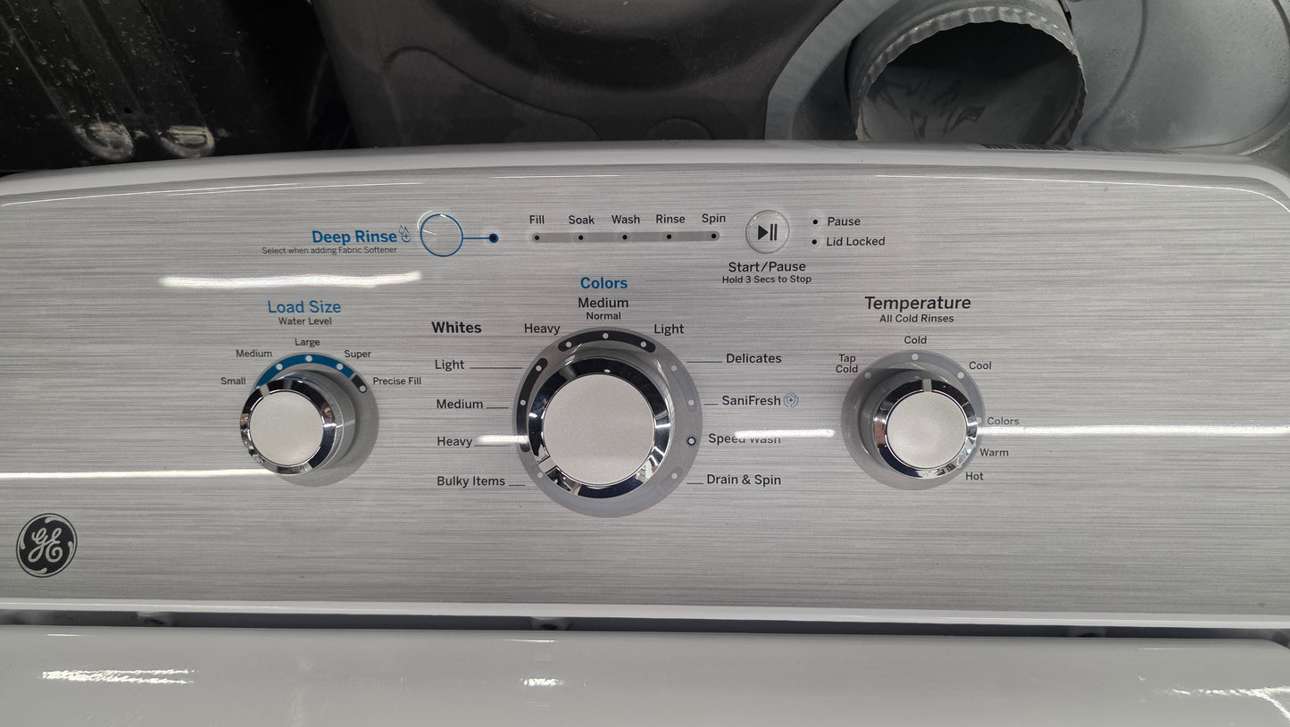 GE Top Load Washer and Dryer Set- washer GTW331BMR0WS dryer GTD40EBMK0WW