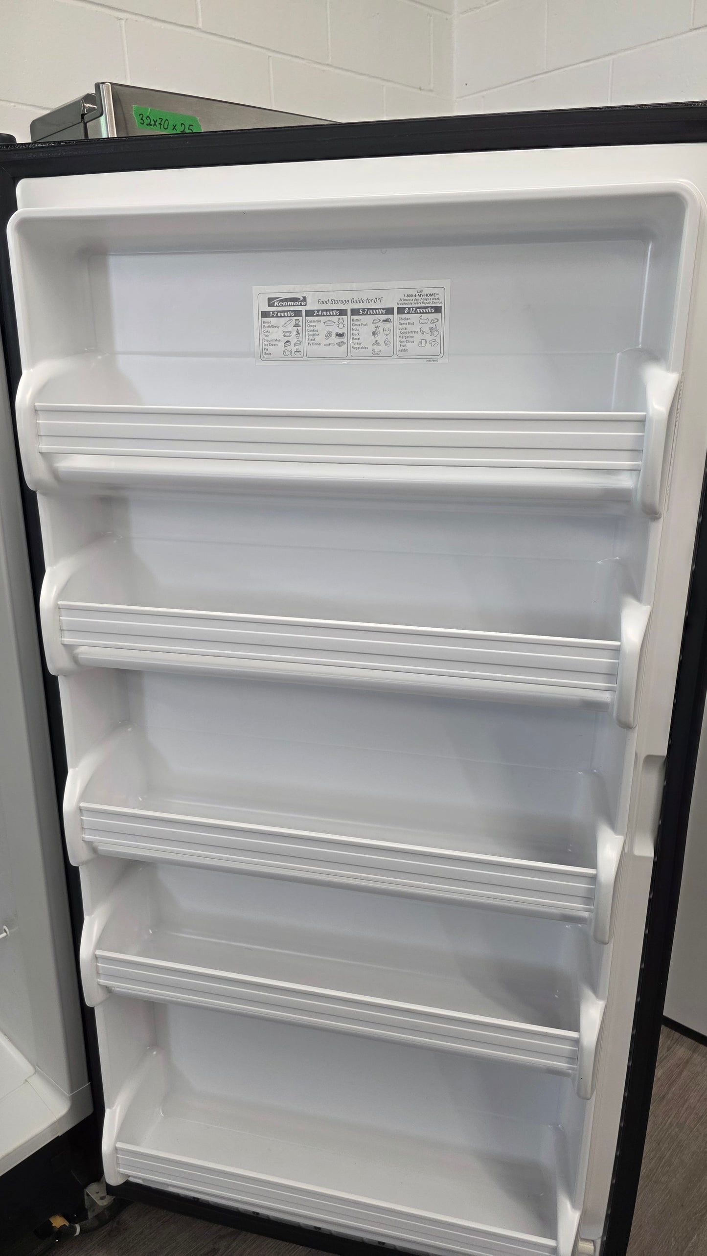 Kenmore 33" Black Upright Freezer 970-C257492