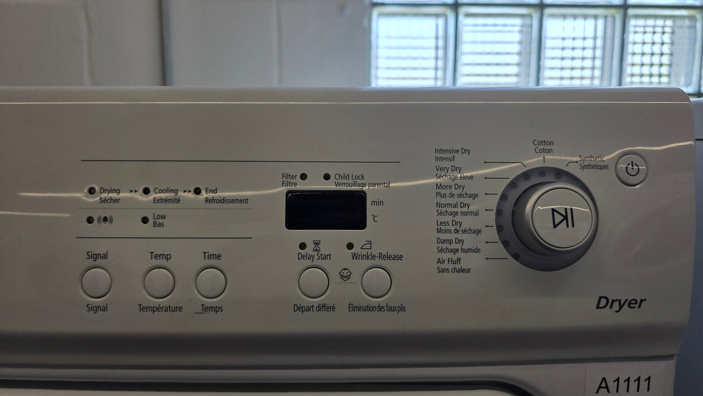 Samsung 24" Front Load Washer/Dryer Set- washer WFJ1254/XAC dryer DV665JW/XAC
