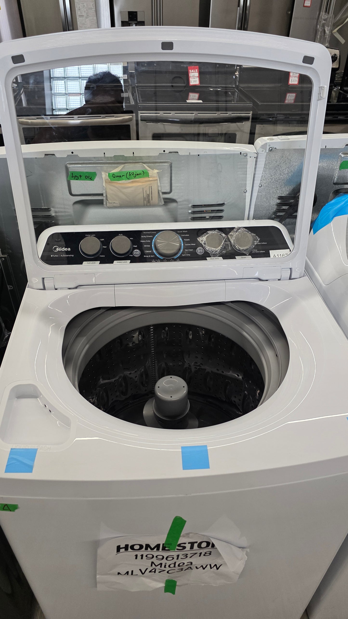 Open Box Midea 27" Top Load Washer MLV47C3AWW