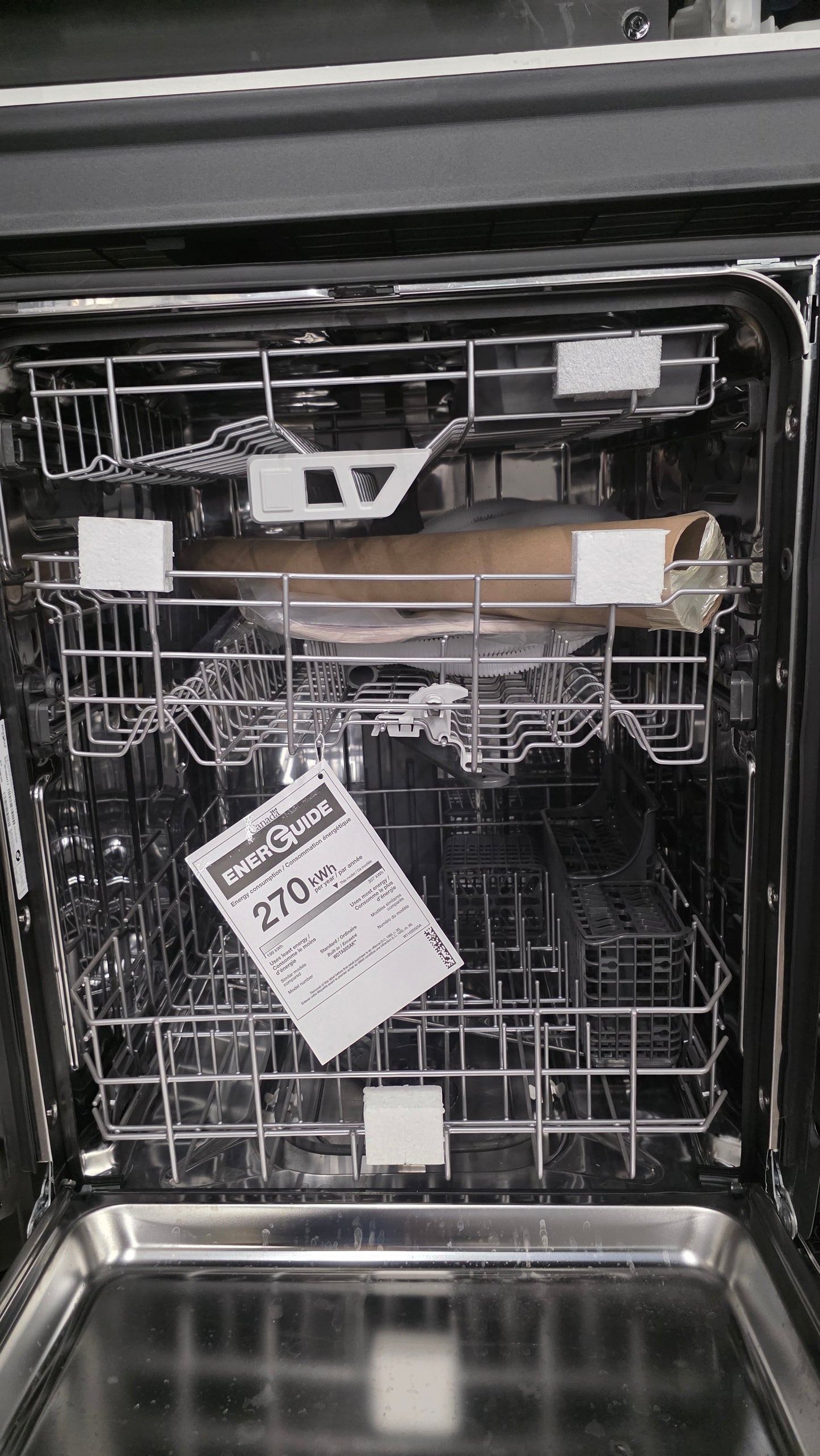 Open Box Whirlpool 24" Stainless Steel Dishwasher WTA80SAKZ3