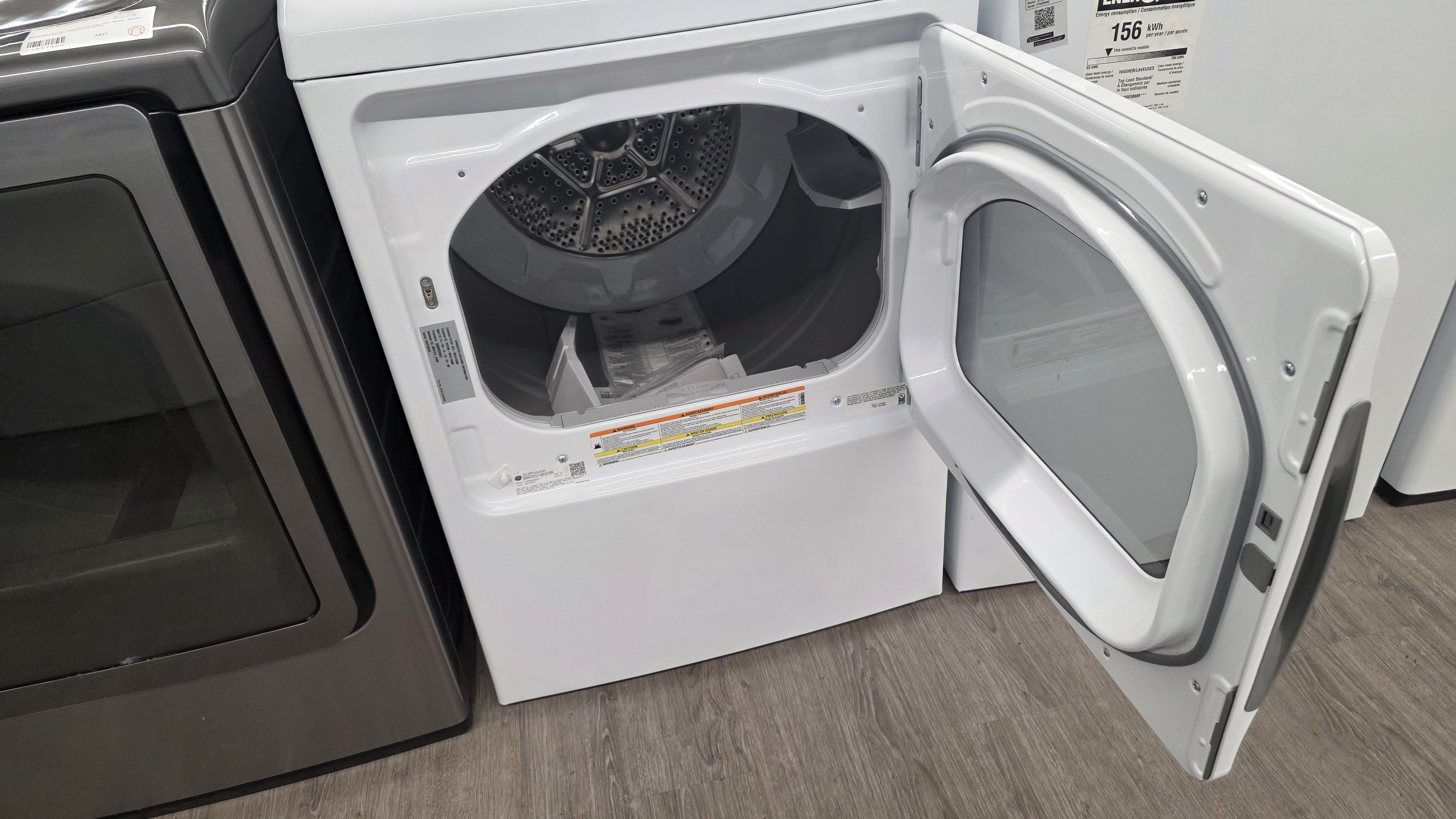 Open Box-GE 27" Top Load Gas Dryer-PTD60GBSR0WS