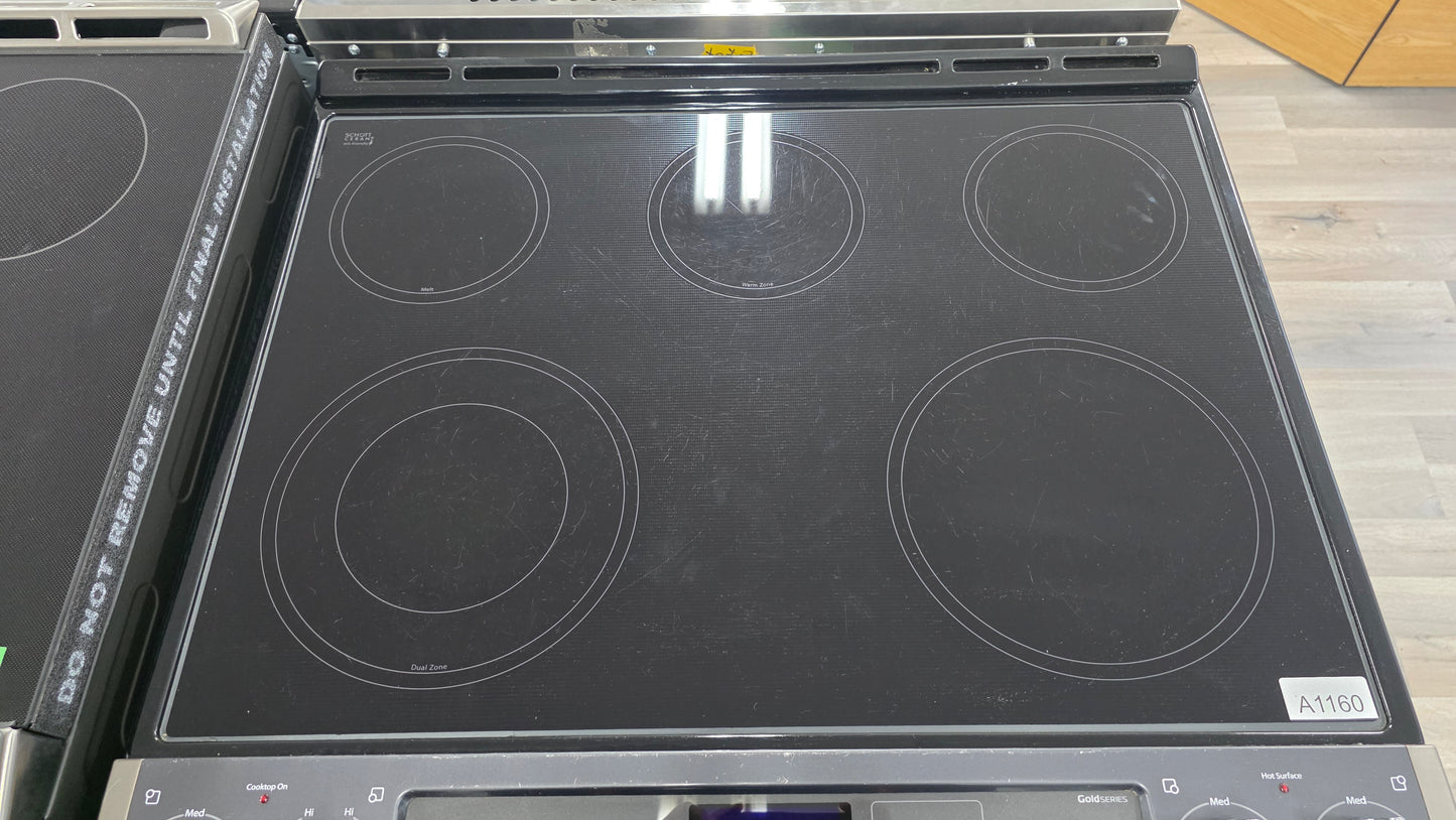 Whirlpool 30" Slide-in Glass Top Range-YWEE730H0DS0