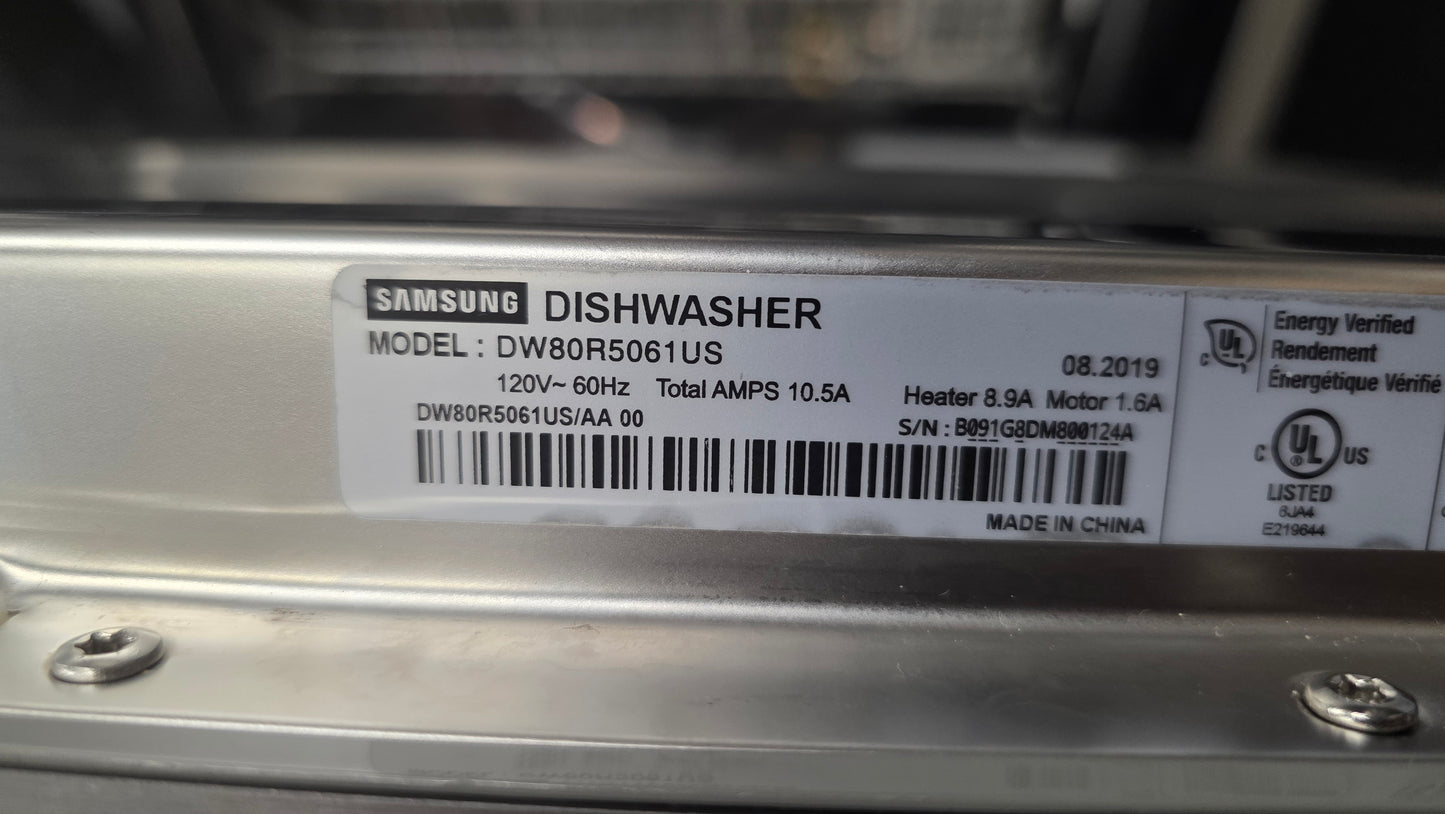 Samsung 24" Stainless Steel Dishwasher DW80R5061 US