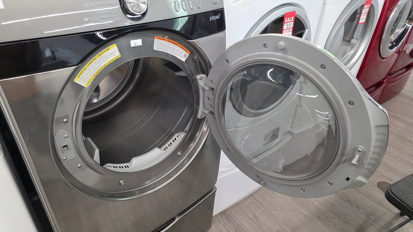 Samsung 27" Front Load Dryer with pedestal -DV405ETPASU