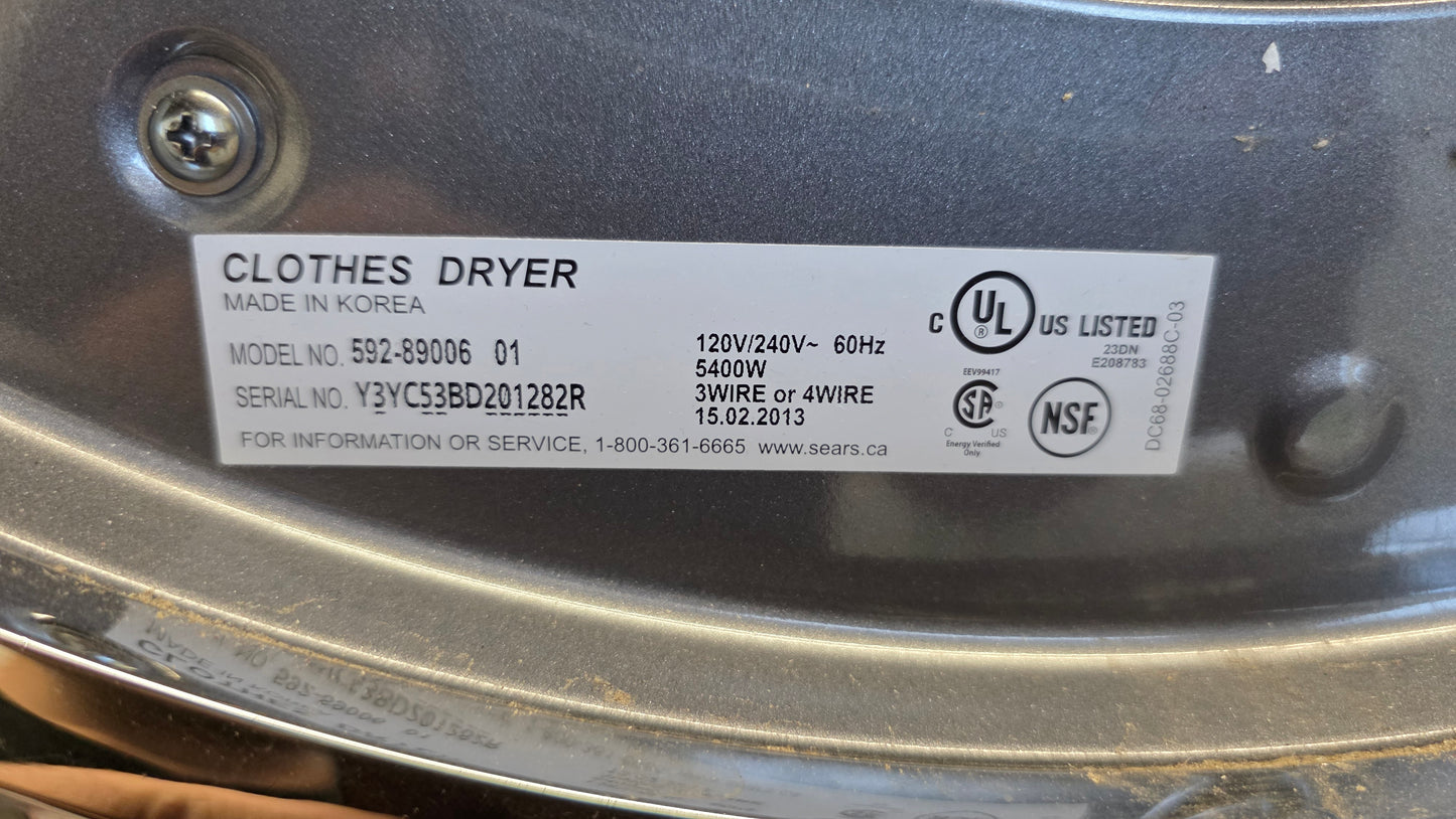 Kenmore 27" Front Load Washer and Dryer Set